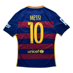 Barcelona 2015-16 Player Issue Home Shirt (M) Messi #10