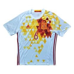 Spain 2016 Away Shirt (M) Iniesta #6