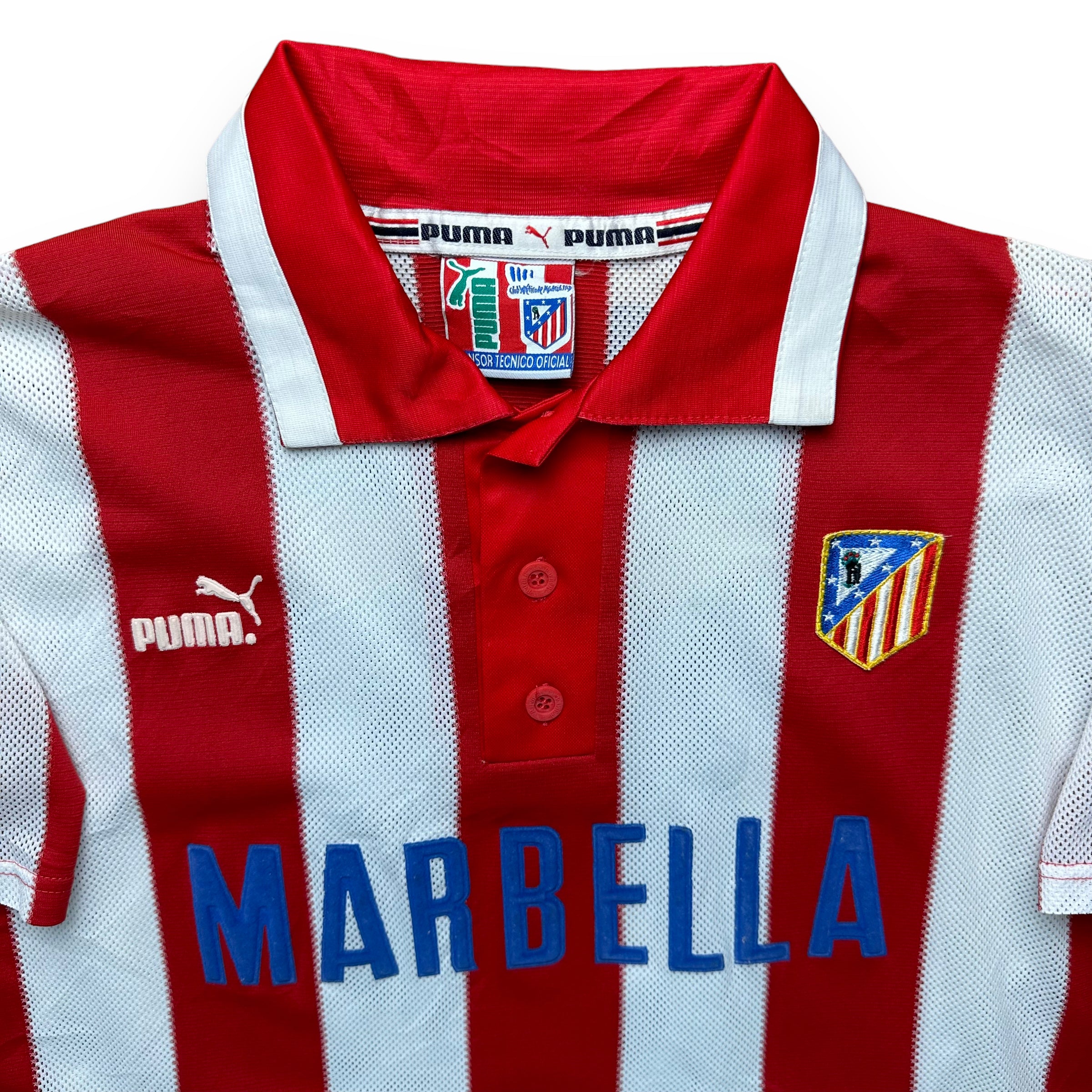 Atletico Madrid 1997-98 Home Shirt (L) Caminero #21