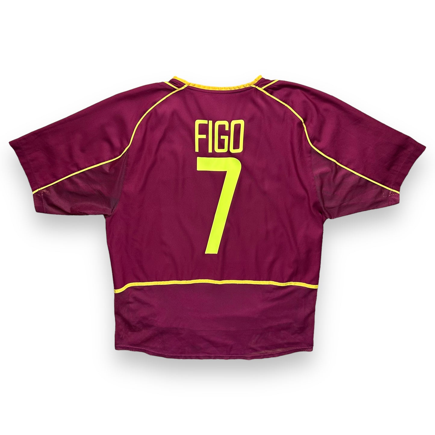 Portugal 2002 Match Issue Home Shirt (L) Figo #7