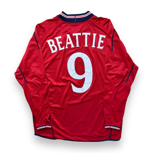 England 2002 Away (XL) Beattie #9 BNWT
