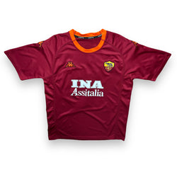 AS Roma 2000-01 Home Shirt (L) Batistuta #18