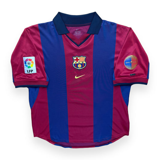 Barcelona 2000-01 Home Shirt (M)