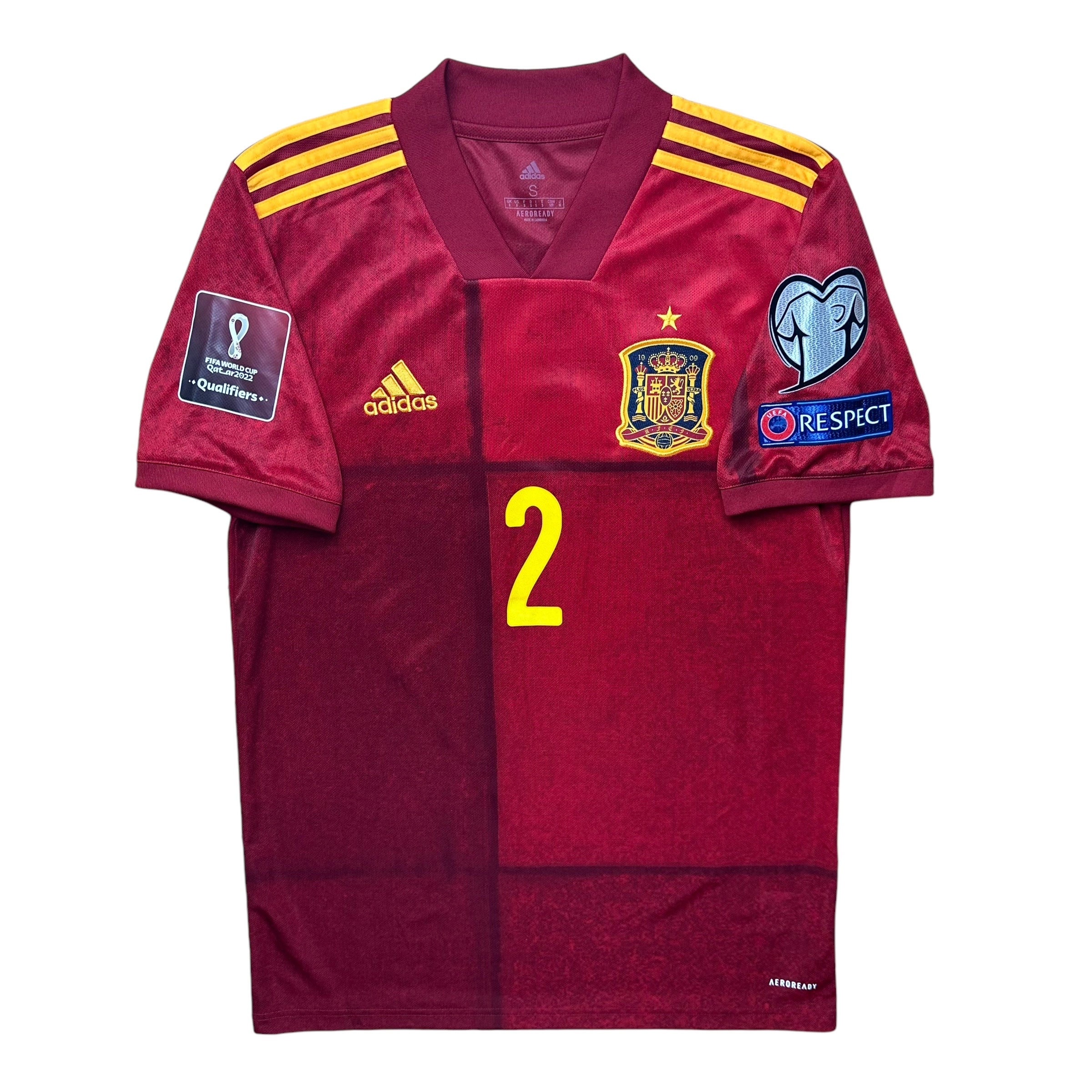Spain 2020 Home Shirt (S) Azpilicueta #2