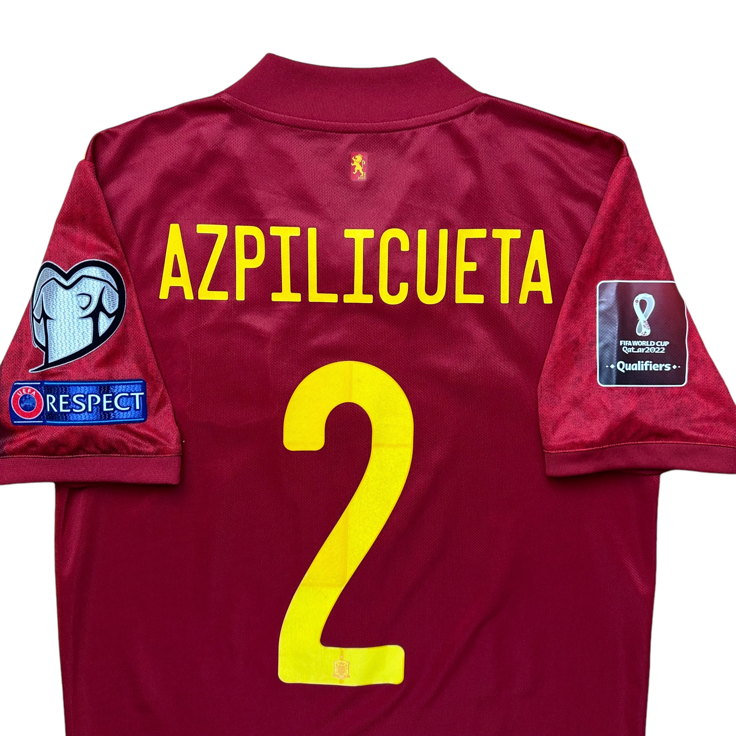 Spain 2020 Home Shirt (S) Azpilicueta #2