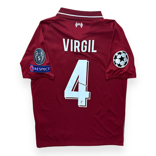 Liverpool 2018-19 Home Shirt (S) Virgil #4
