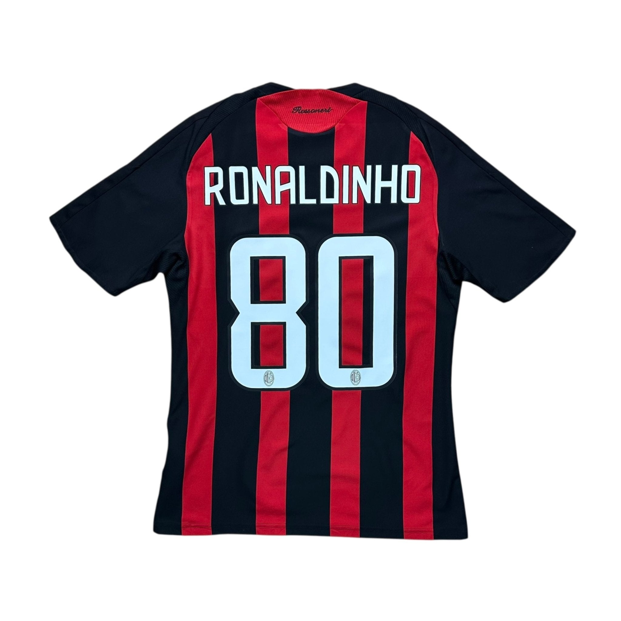 AC Milan 2008 - 09 Home Shirt (XS) Ronaldinho 80 - Kitplug
