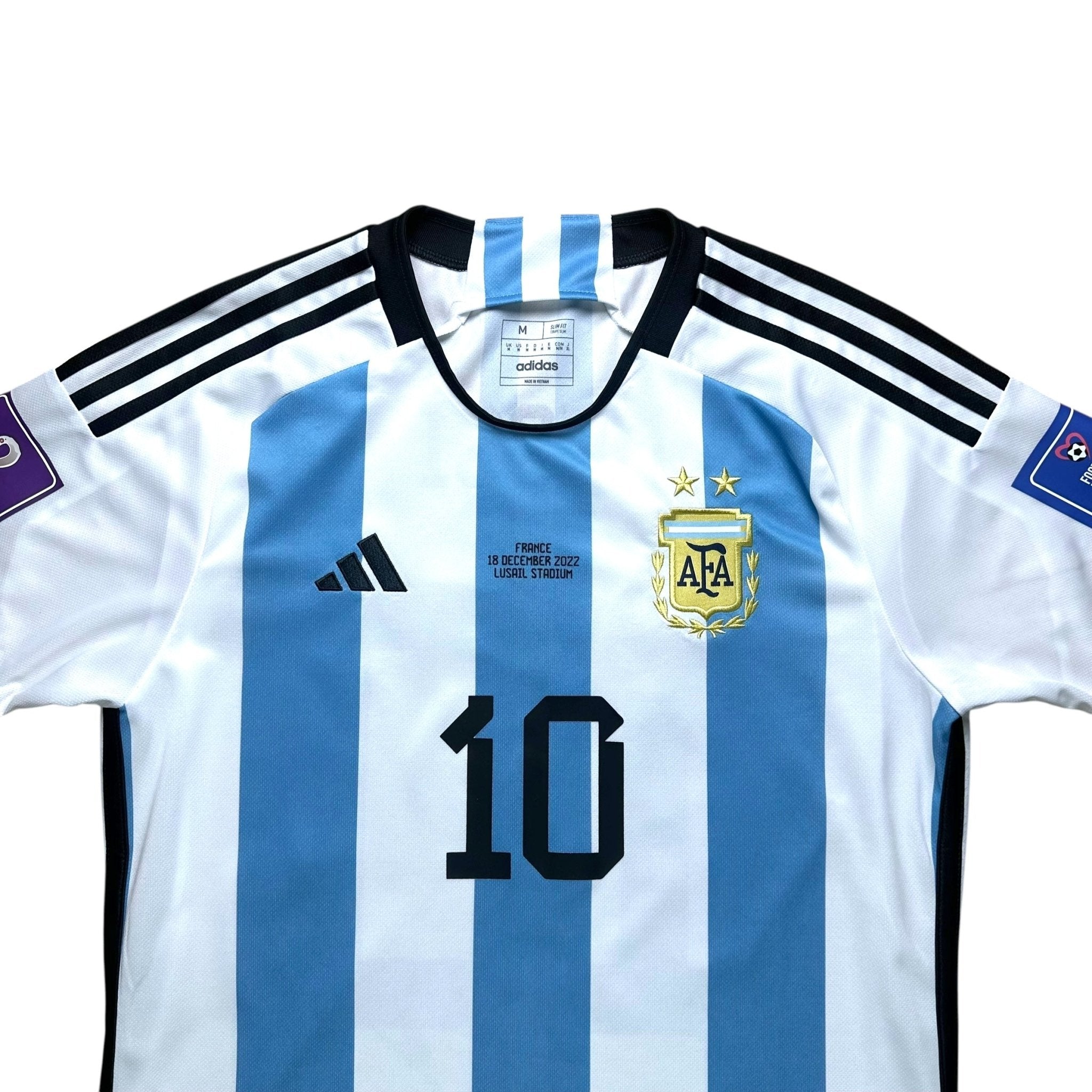 Argentina 2022 Home Shirt (M) Messi 10 - Kitplug