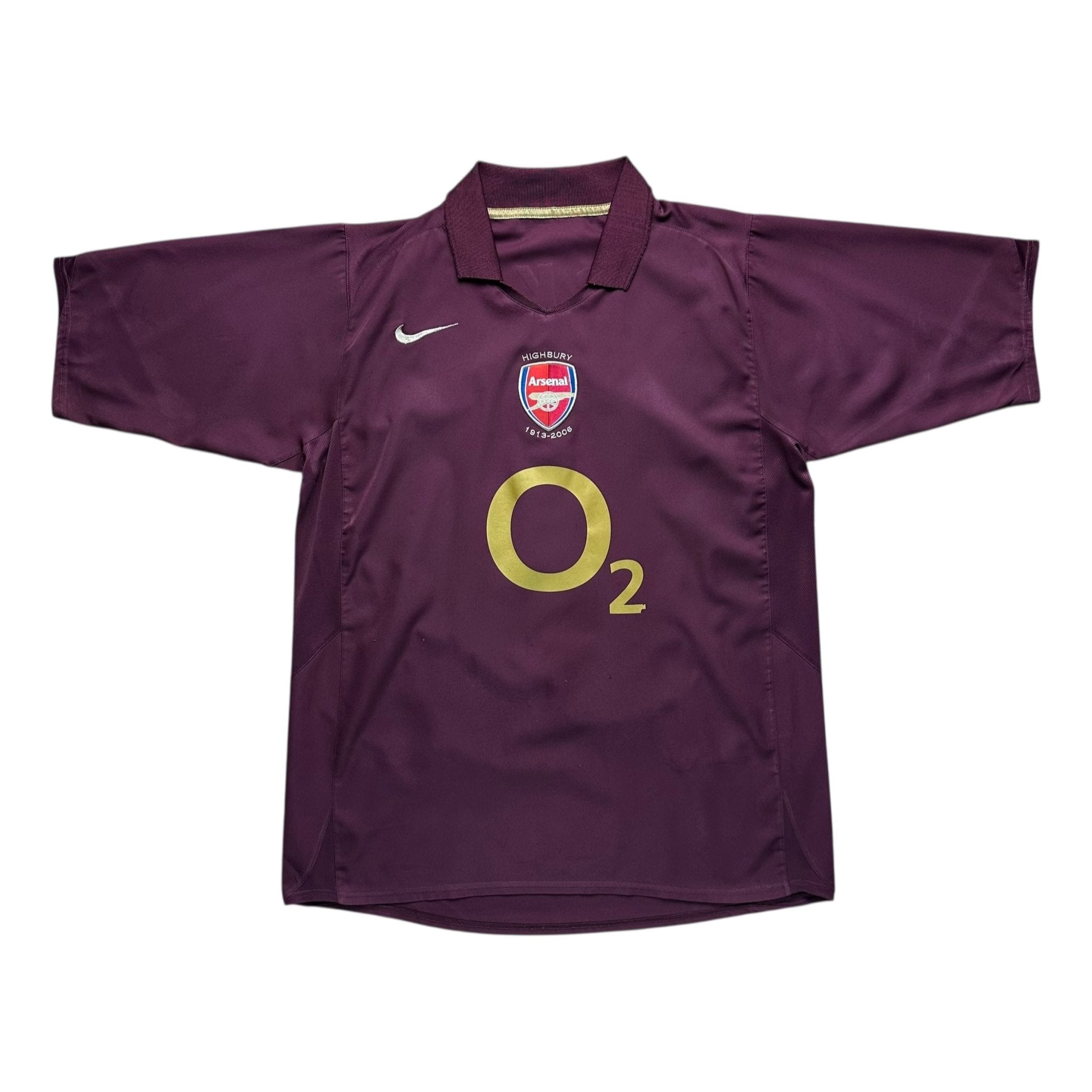 Arsenal 2005 - 06 Home Shirt (L) Bergkamp 10 - Kitplug