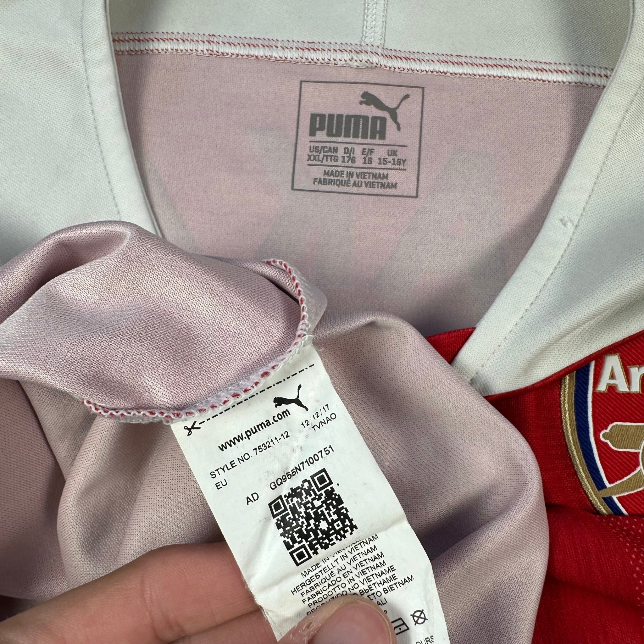 Arsenal 2018-19 Home Shirt (Youth XL) Saka #87 - Kitplug