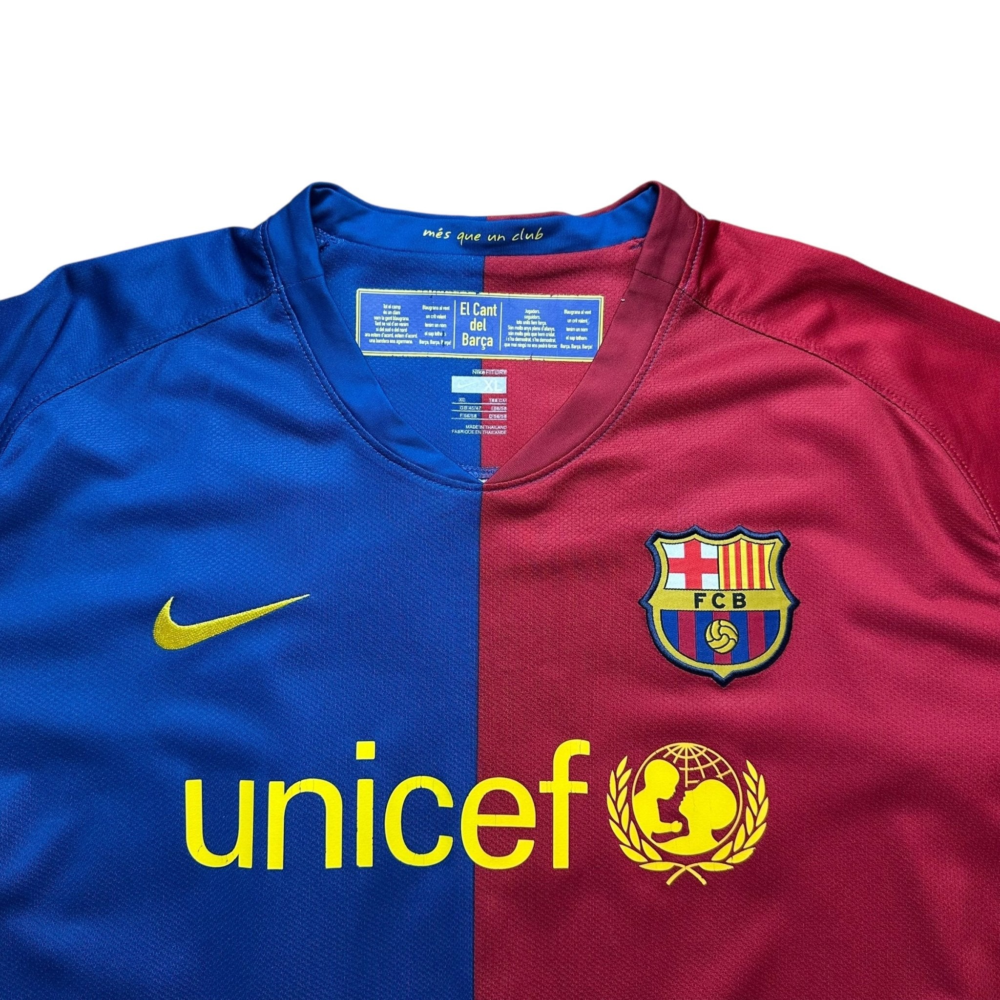 Barcelona 2008 - 09 Home Shirt (XL) Messi 10 - Kitplug