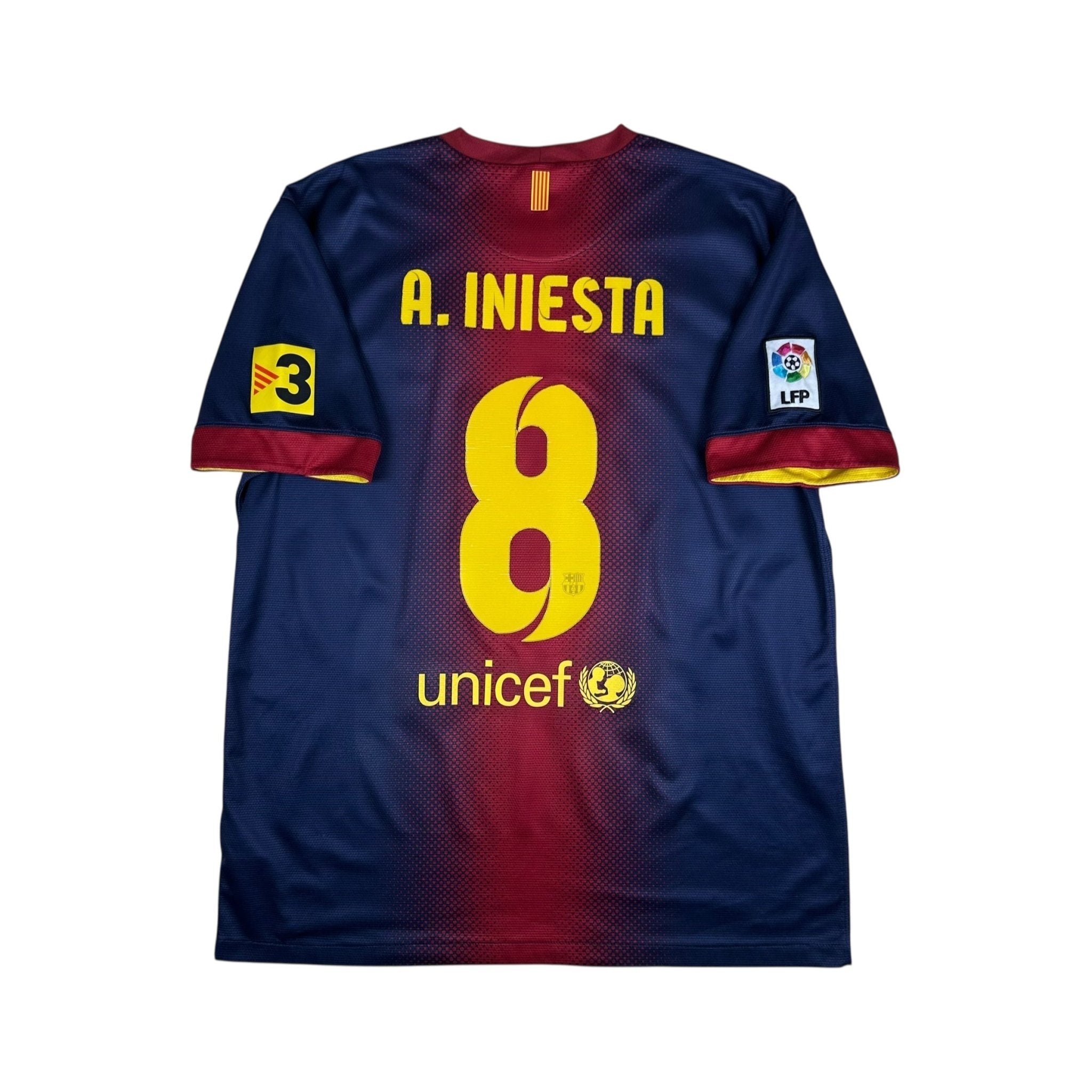Barcelona 2012-13 Home Shirt (L) Iniesta 8 - Kitplug