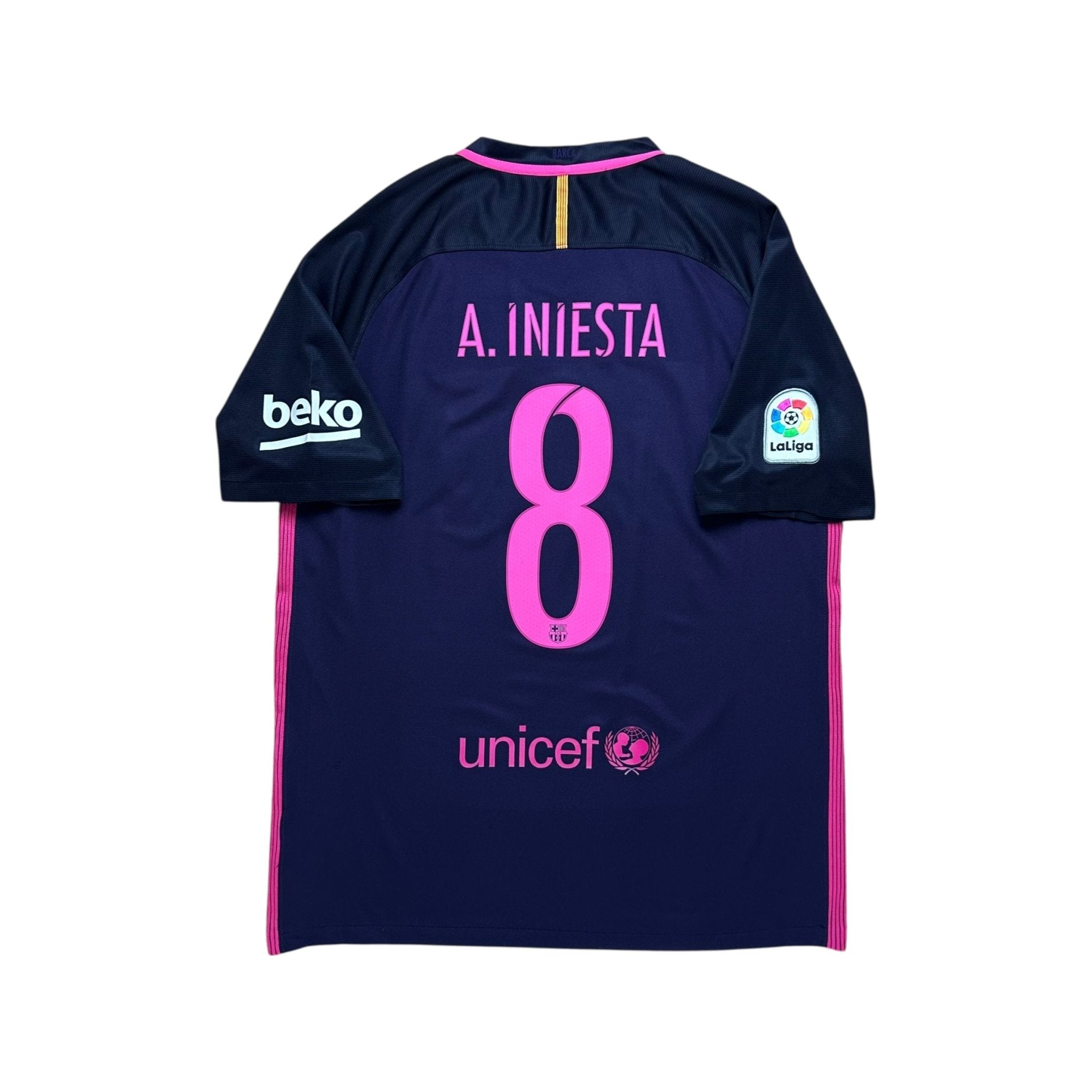 Barcelona 2016 - 17 Away Shirt (L) Iniesta 8 - Kitplug