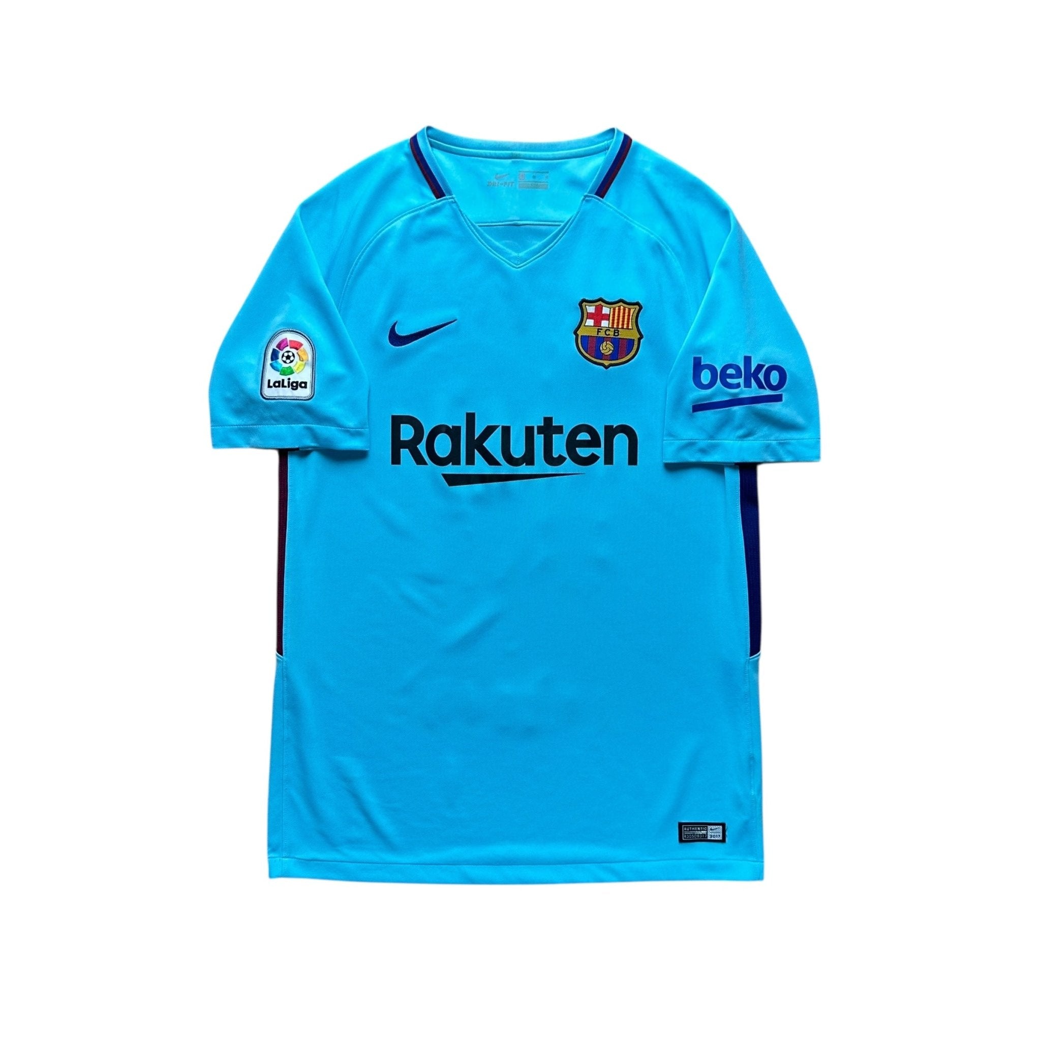 Barcelona 2017 - 18 Away Shirt (M) Messi 10 - Kitplug