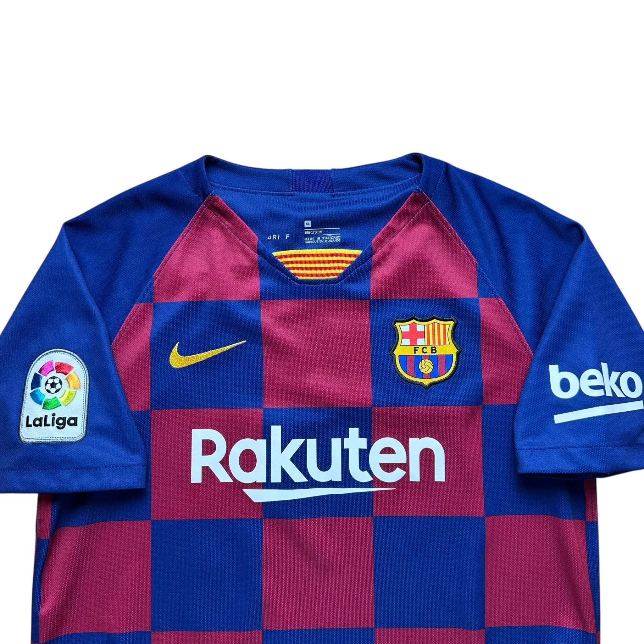 Barcelona 2019 - 20 Home Shirt (Youth XL) Messi 10 - Kitplug