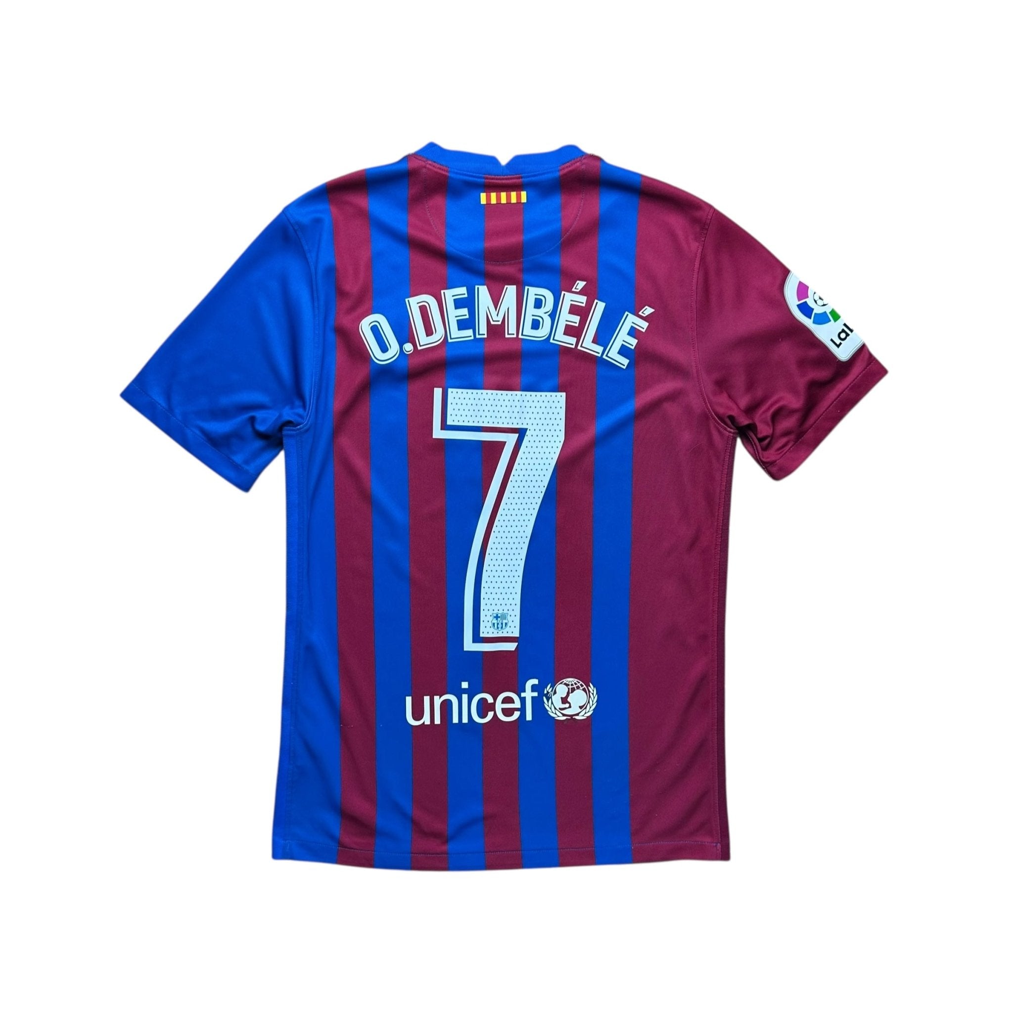 Barcelona 2021 - 22 Home Shirt (S) O.Dembele 7 - Kitplug