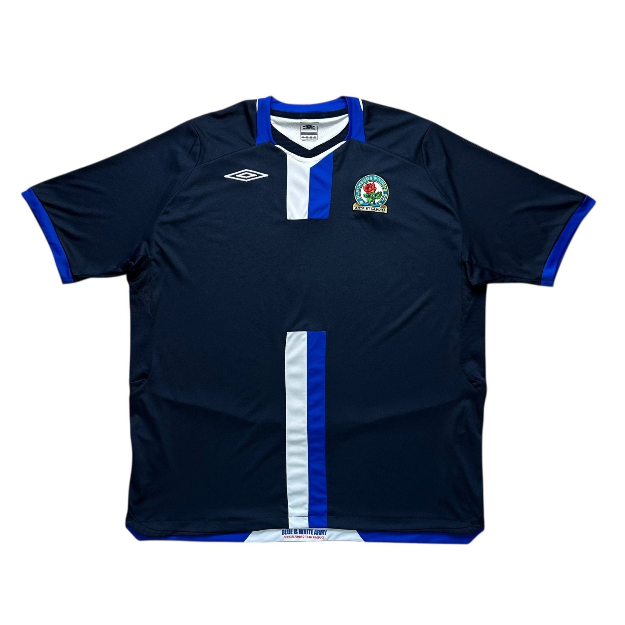 Blackburn Rovers 2008 - 09 Sponsor - less Away Shirt (XXL) - Kitplug