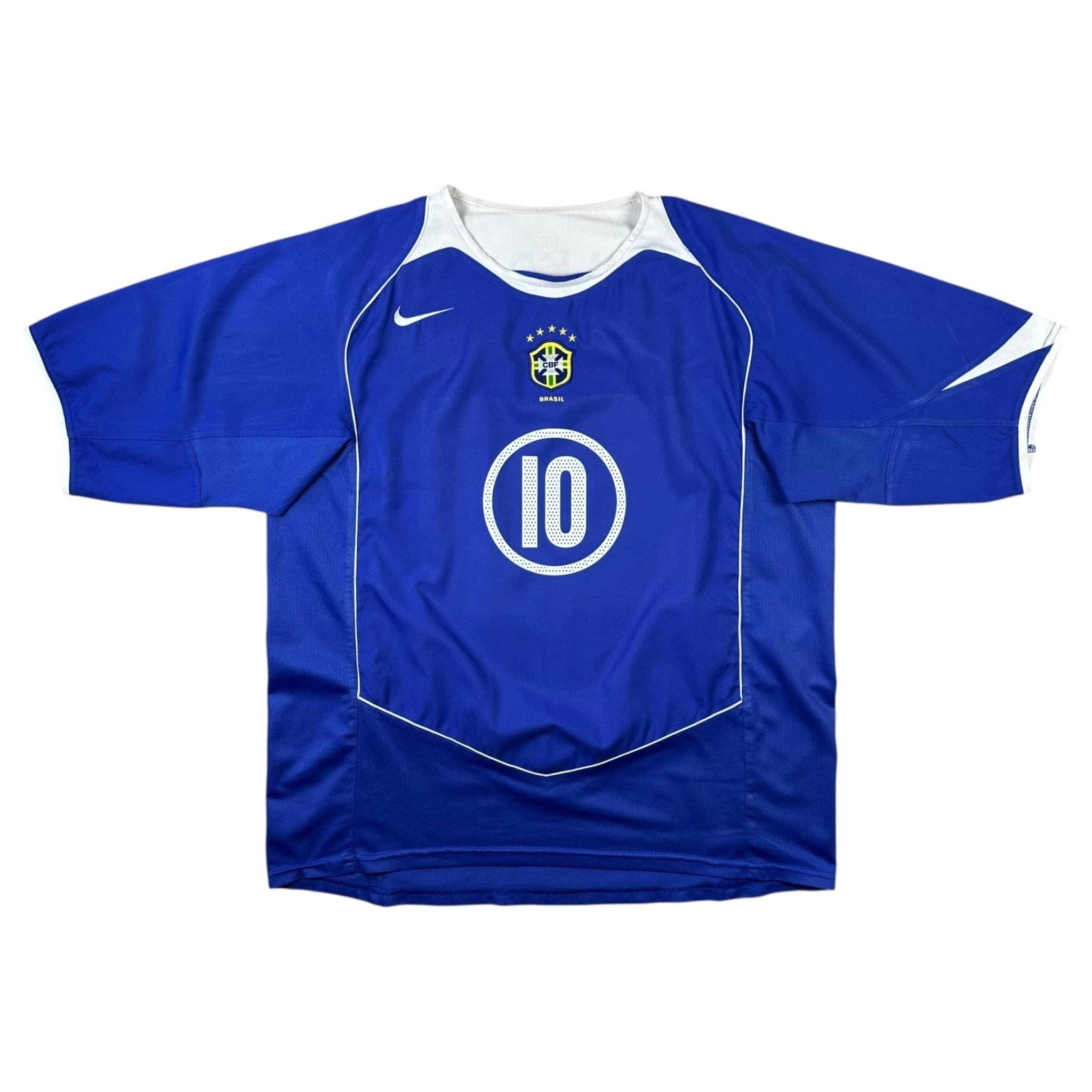 Brazil 2004 Away Shirt (XL) Ronaldinho #10 - Kitplug