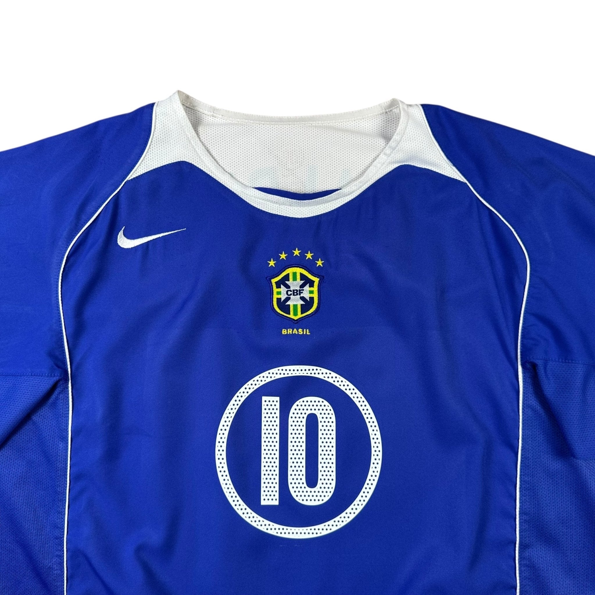 Brazil 2004 Away Shirt (XL) Ronaldinho #10 - Kitplug