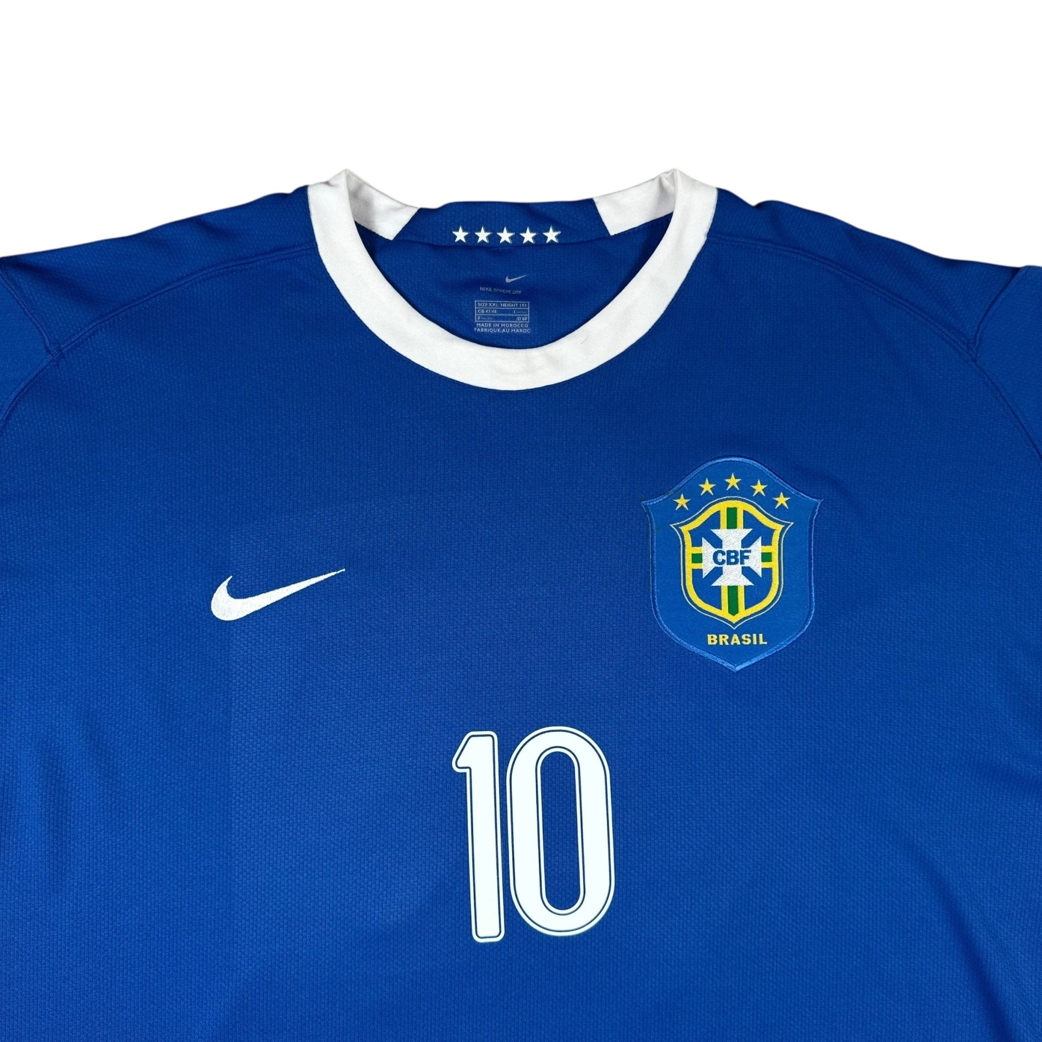 Brazil 2006 Away Shirt (XXL) Ronaldinho #10 - Kitplug