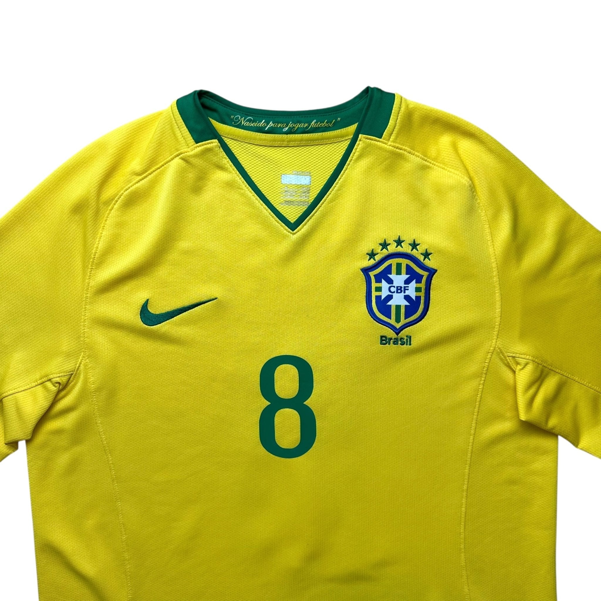 Brazil 2008 Home Shirt (M) Kaka 8 - Kitplug