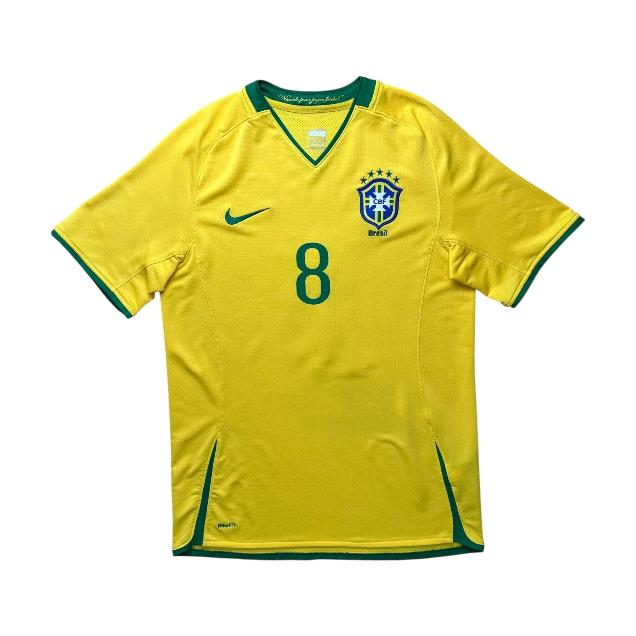 Brazil 2008 Home Shirt (M) Kaka 8 - Kitplug