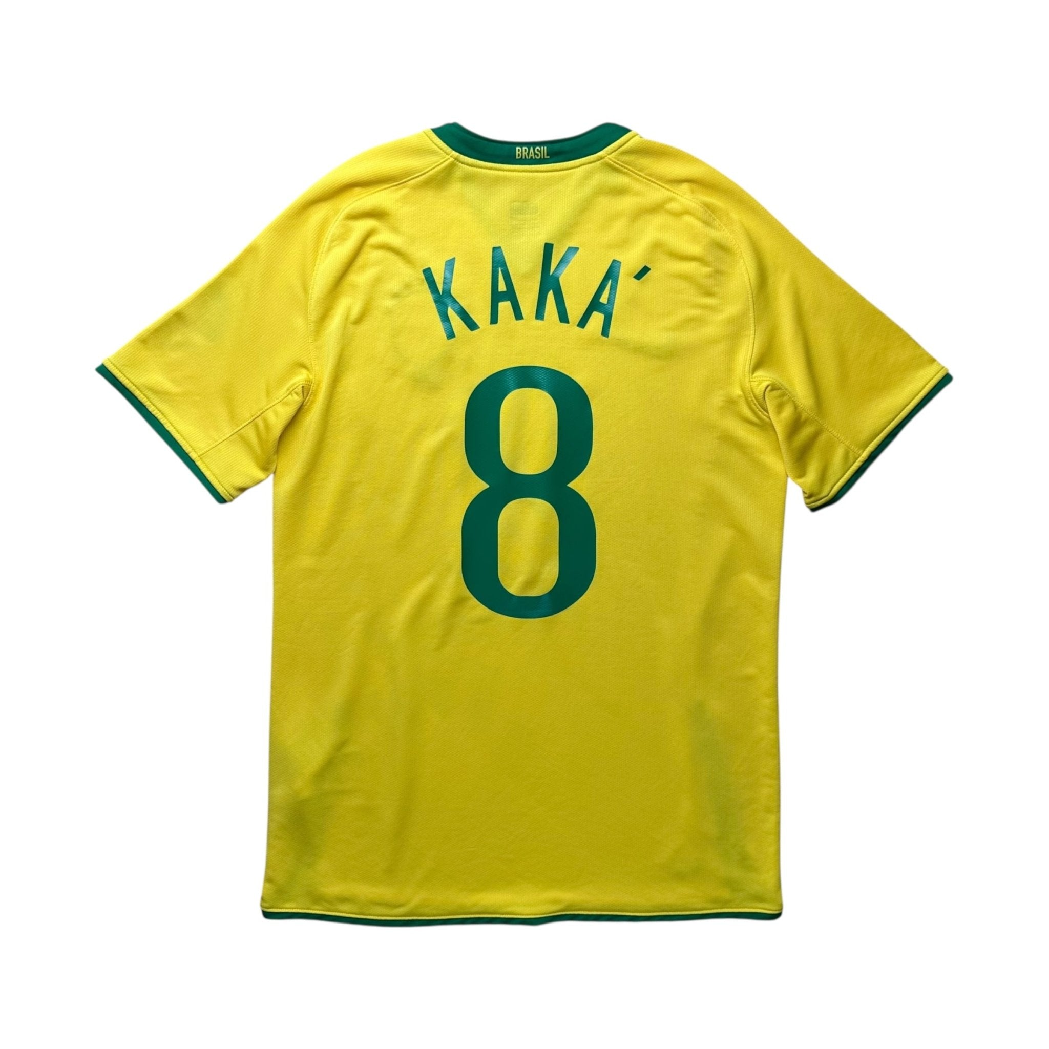 Brazil 2008 Home Shirt (M) Kaka 8 - Kitplug