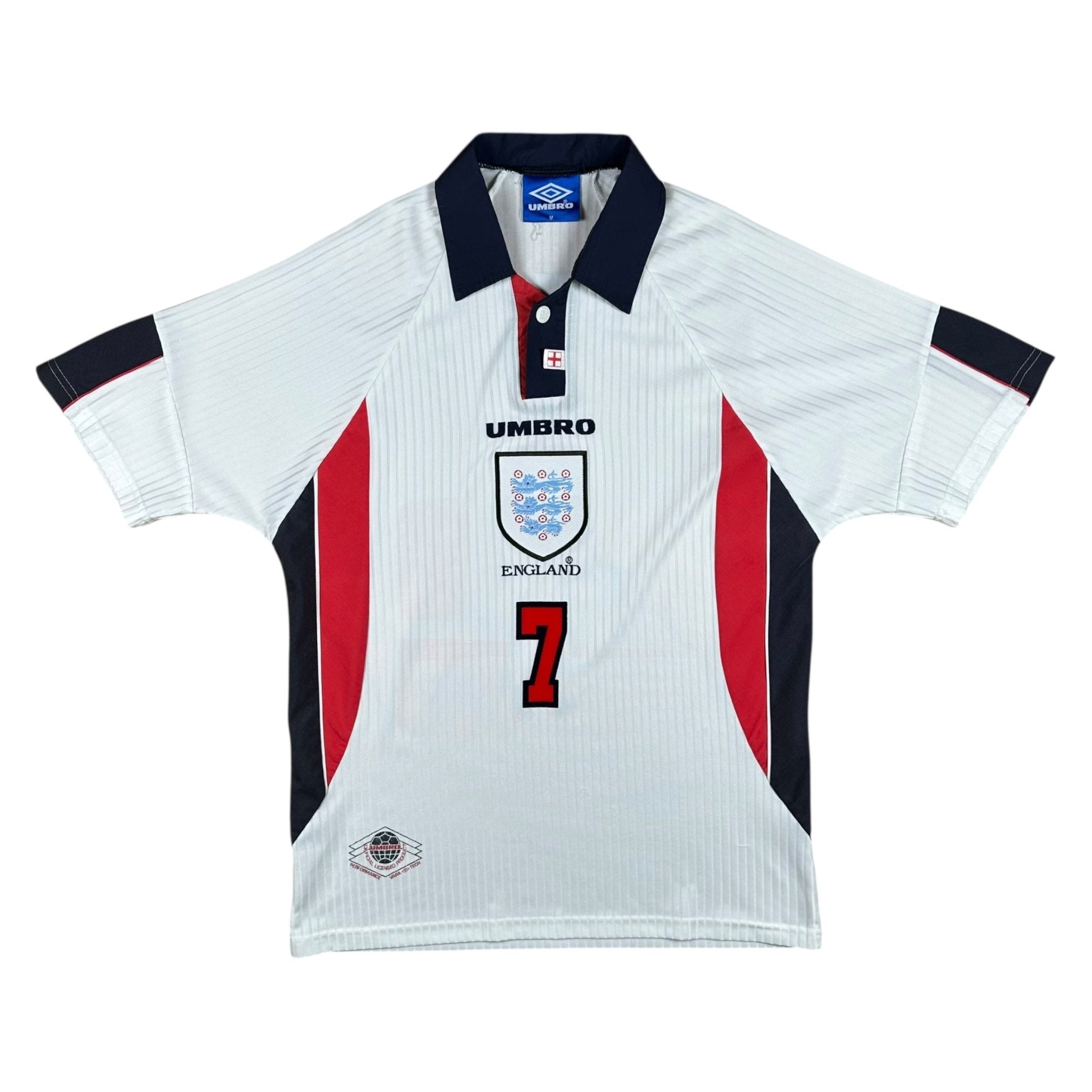 England 1998 Home Shirt (M) Beckham #7 - Kitplug