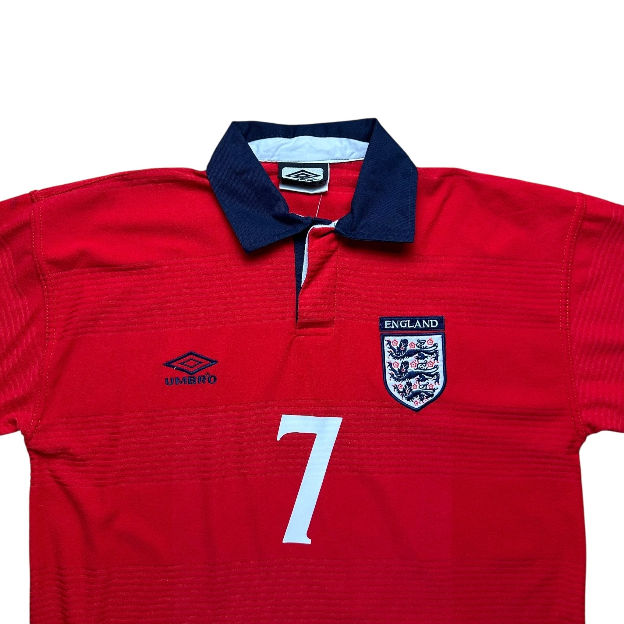 England 2000 Away Shirt (XL) Beckham 7 - Kitplug