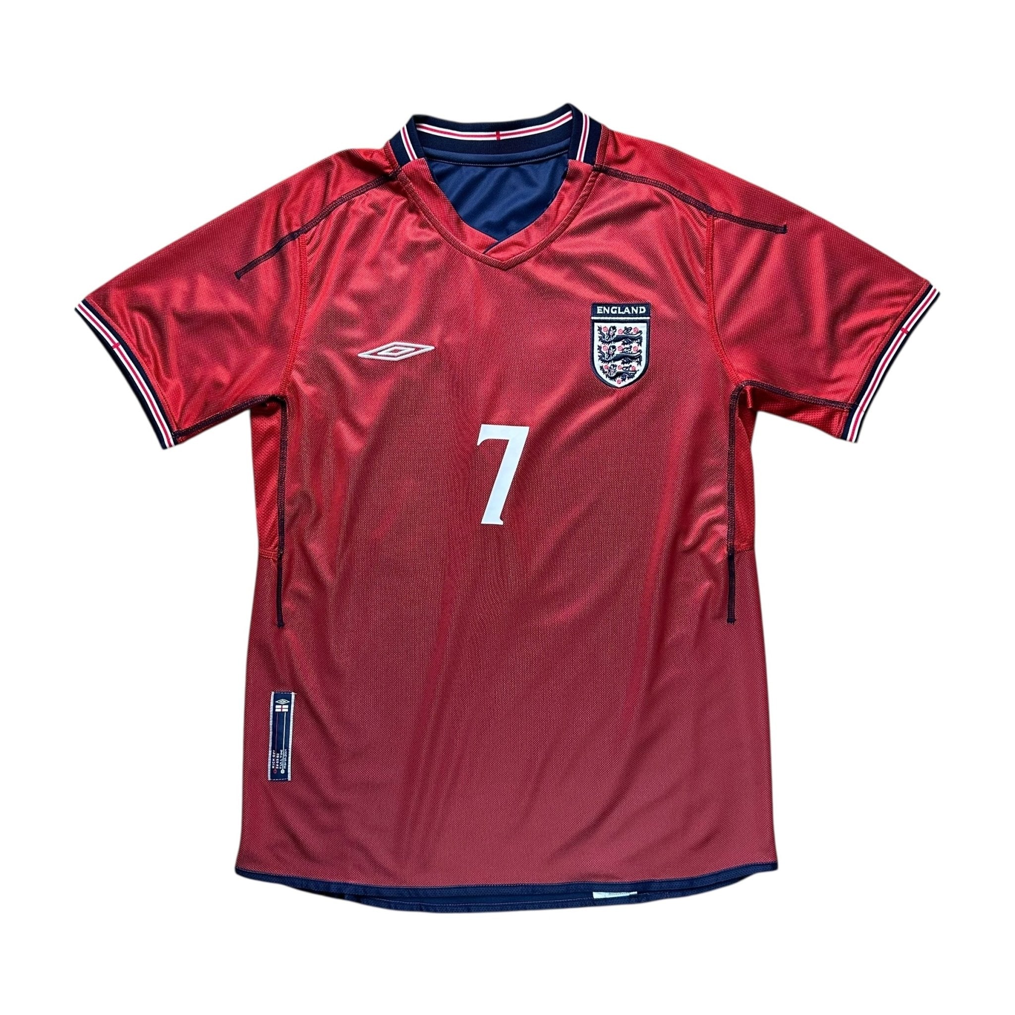 England 2002 Away Shirt (L) Beckham 7 - Kitplug