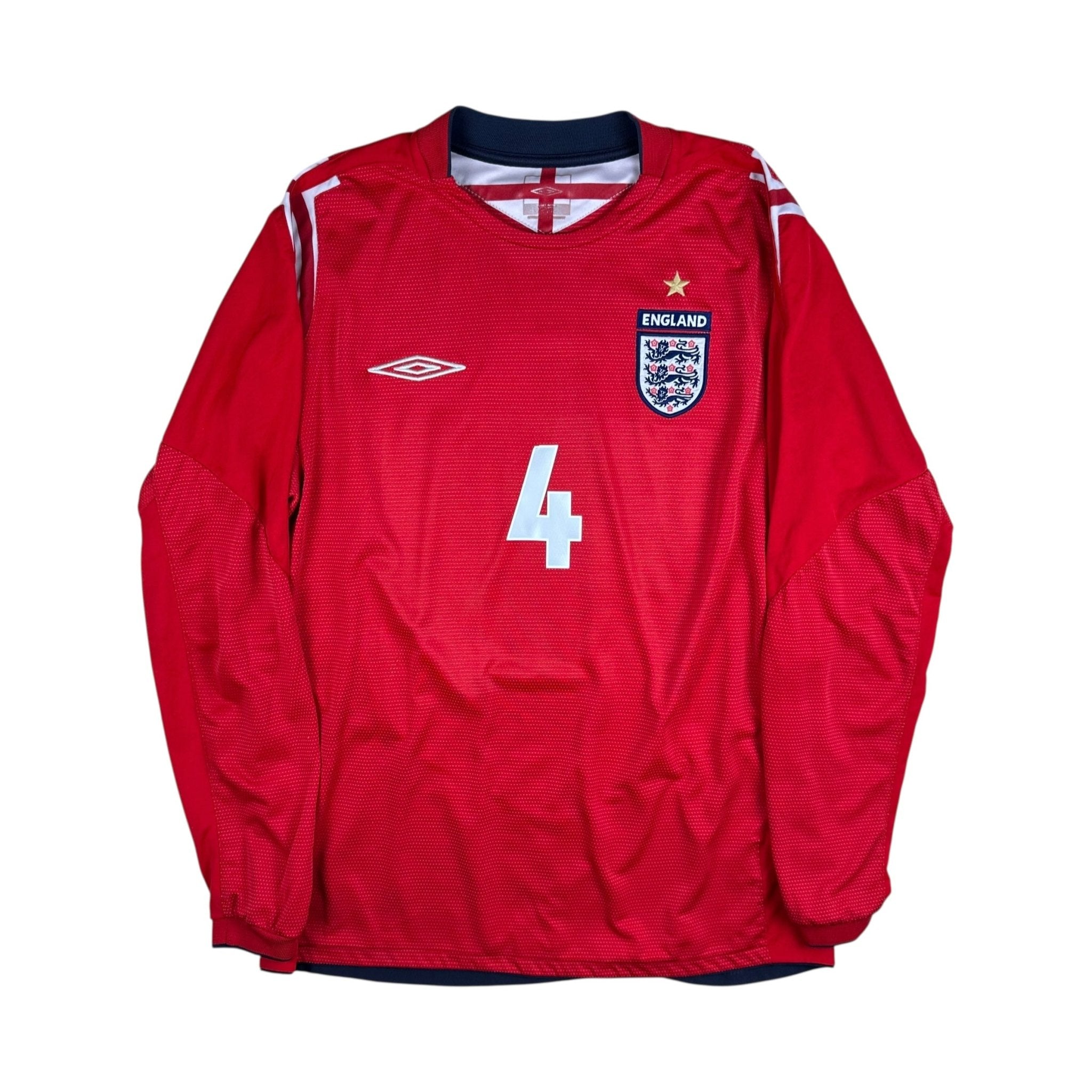 England 2004 Away Shirt (M) Gerrard 4 - Kitplug
