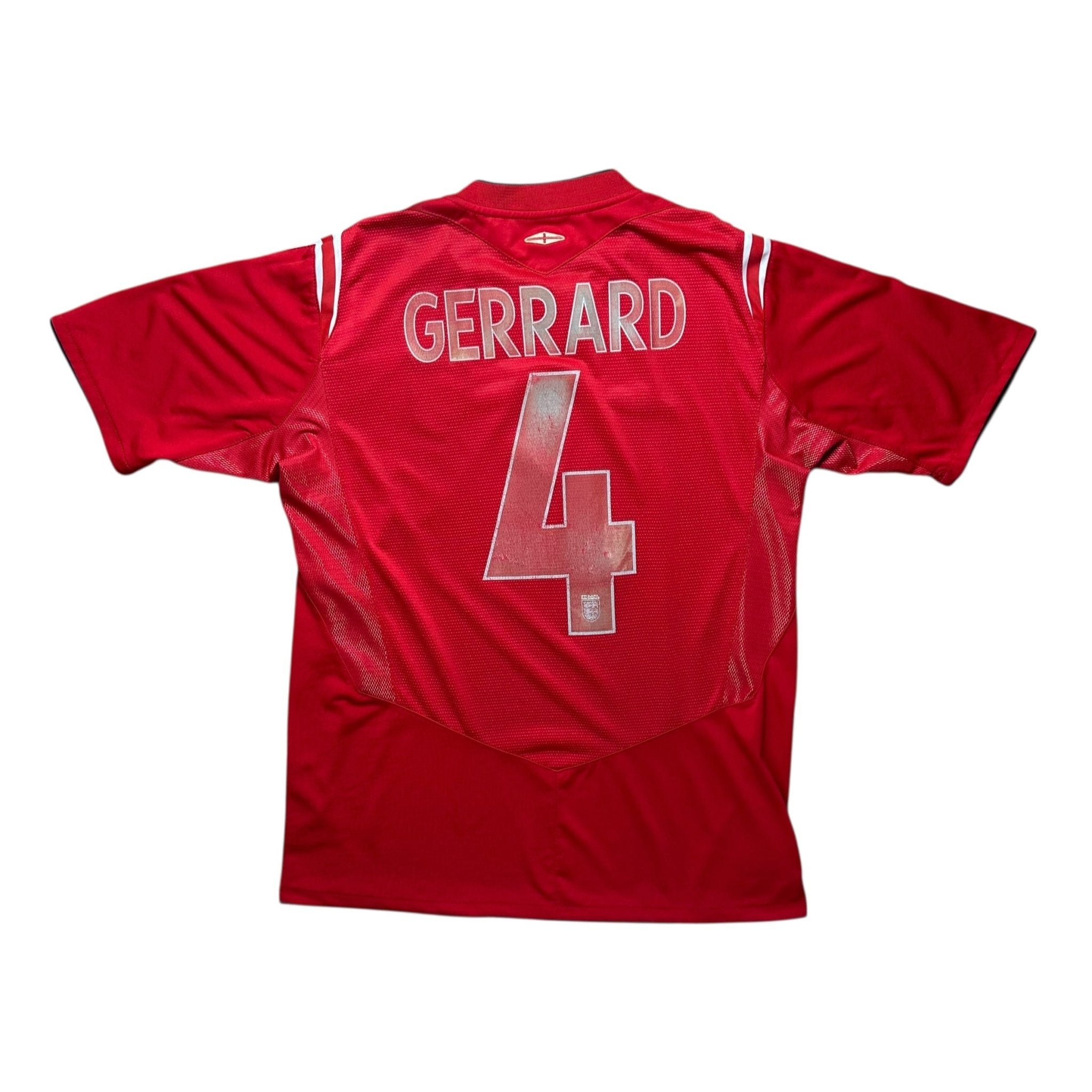 England 2004 Away Shirt (M) Gerrard 4 - Kitplug