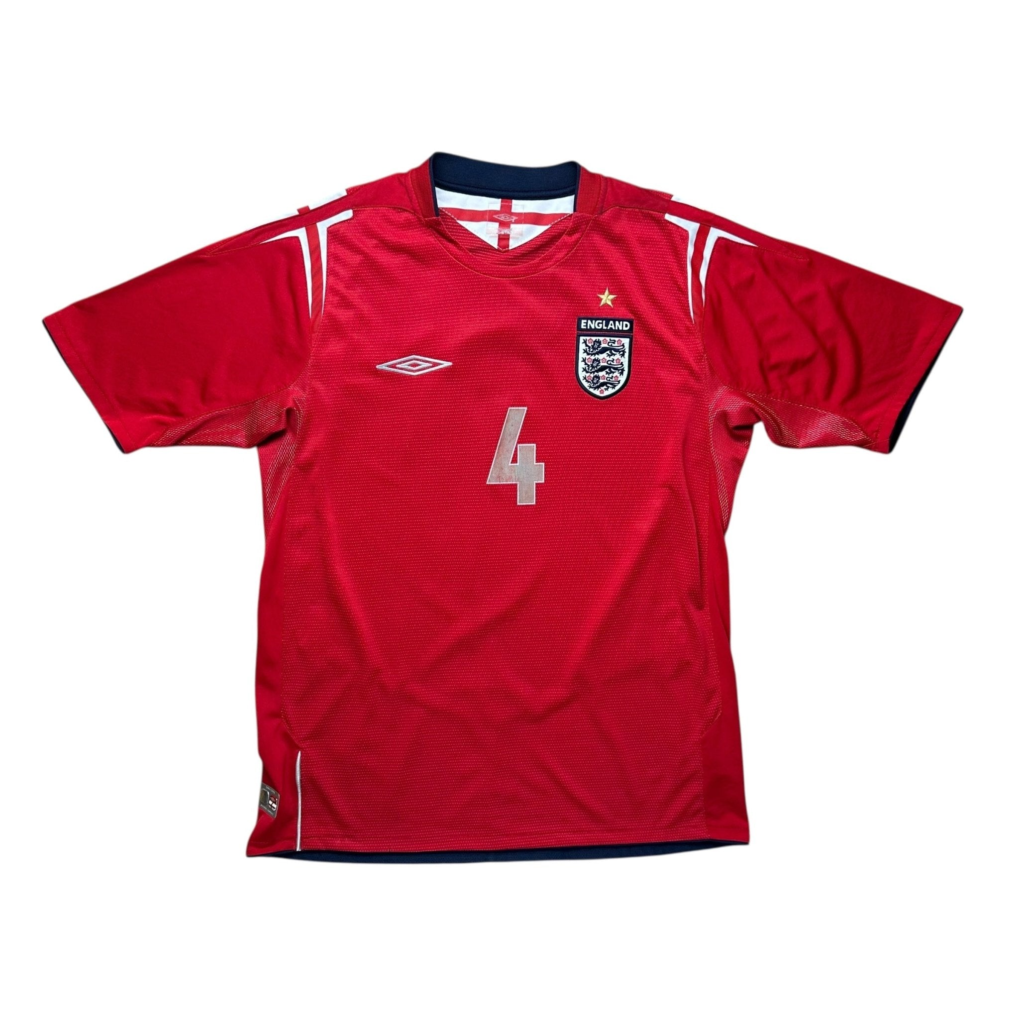 England 2004 Away Shirt (M) Gerrard 4 - Kitplug