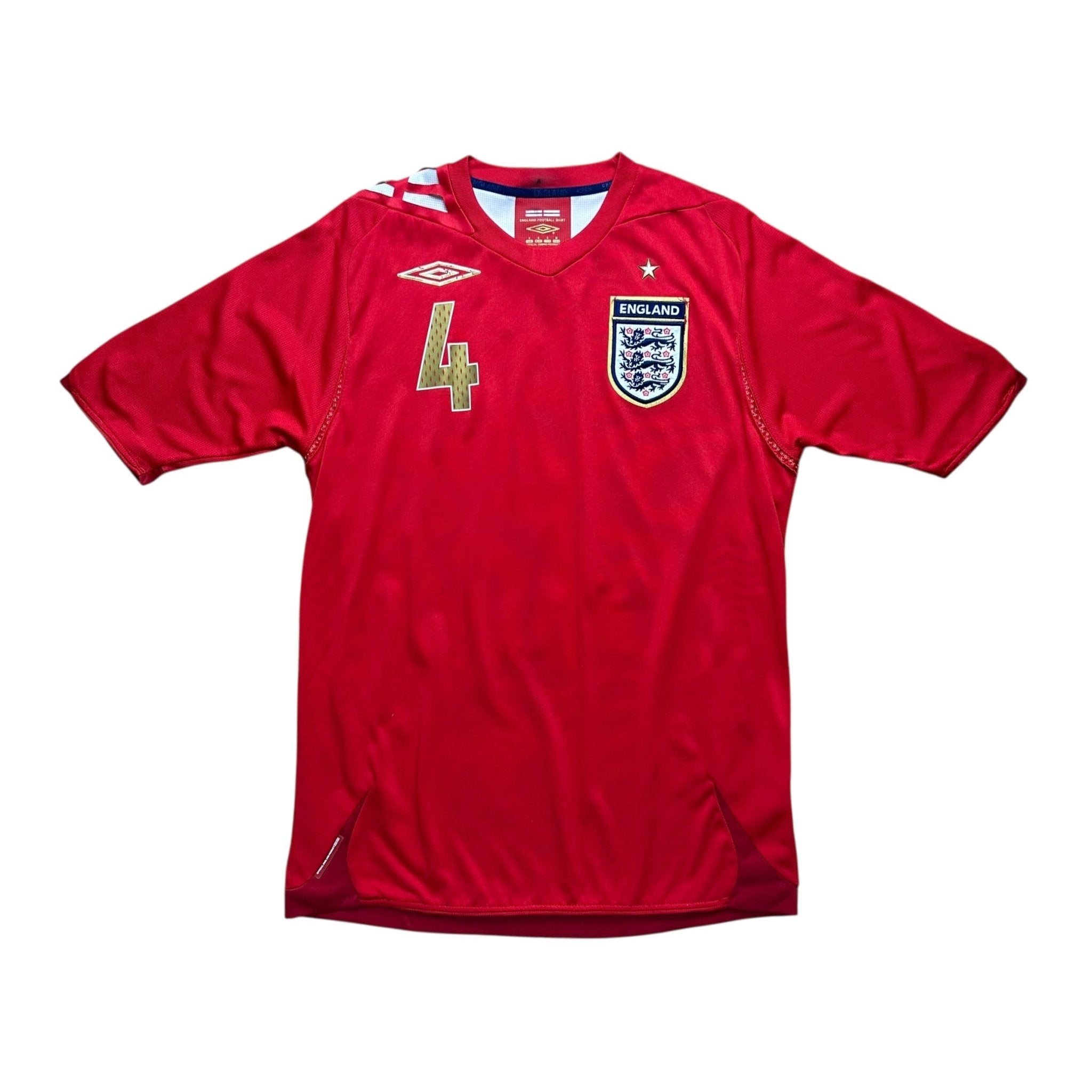 England 2006 Away Shirt (S) Gerrard 4 - Kitplug