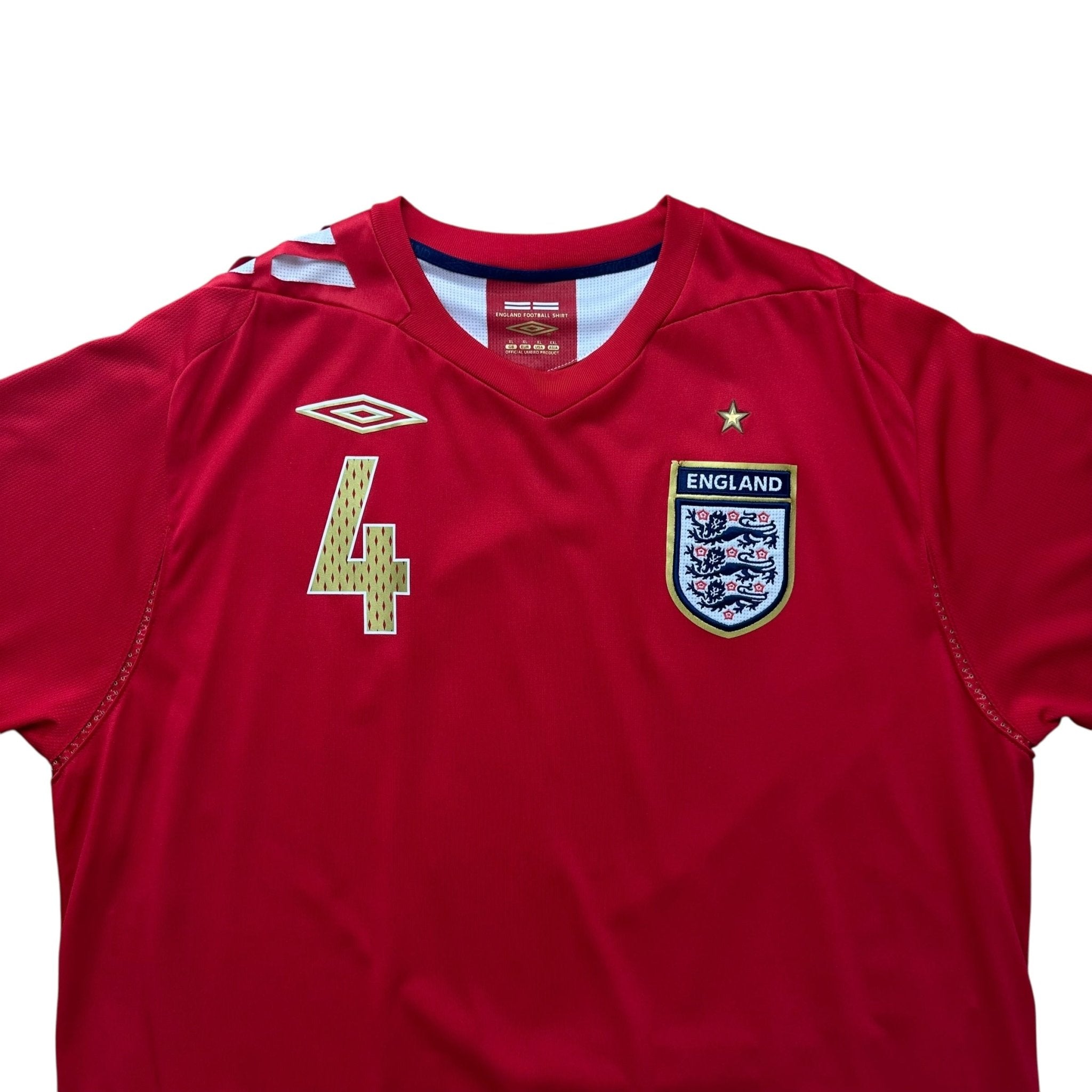 England 2006 Away Shirt (XL) Gerrard 4 - Kitplug