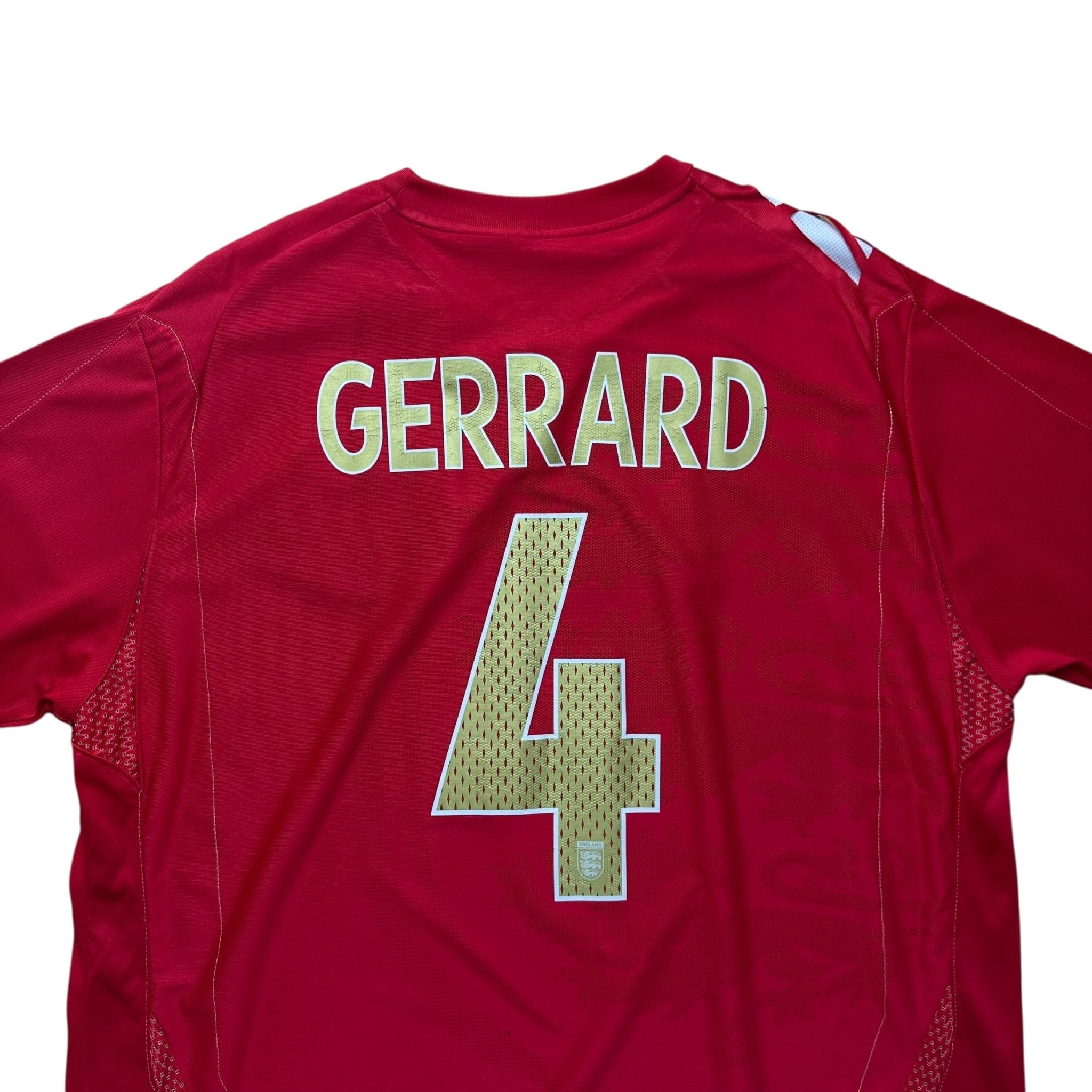 England 2006 Away Shirt (XL) Gerrard 4 - Kitplug
