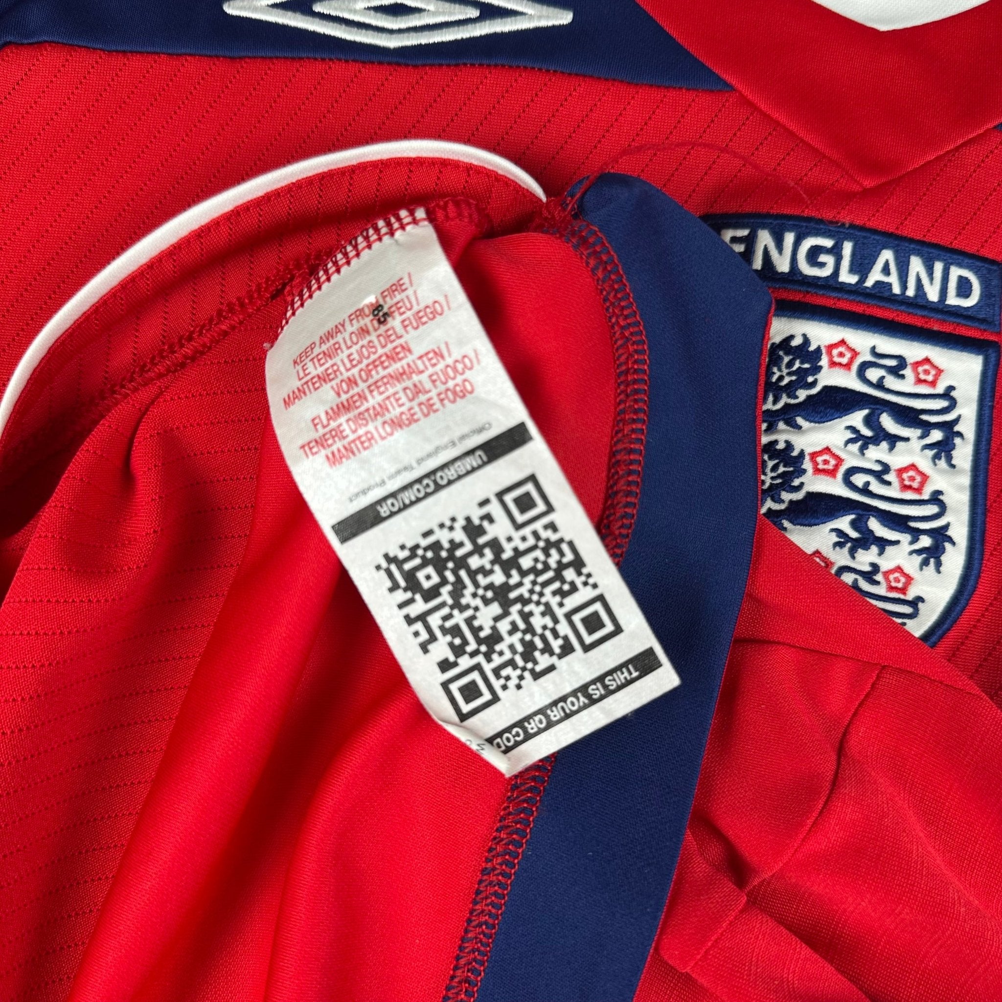 England 2008 Away Shirt (XL) Beckham 7 - Kitplug