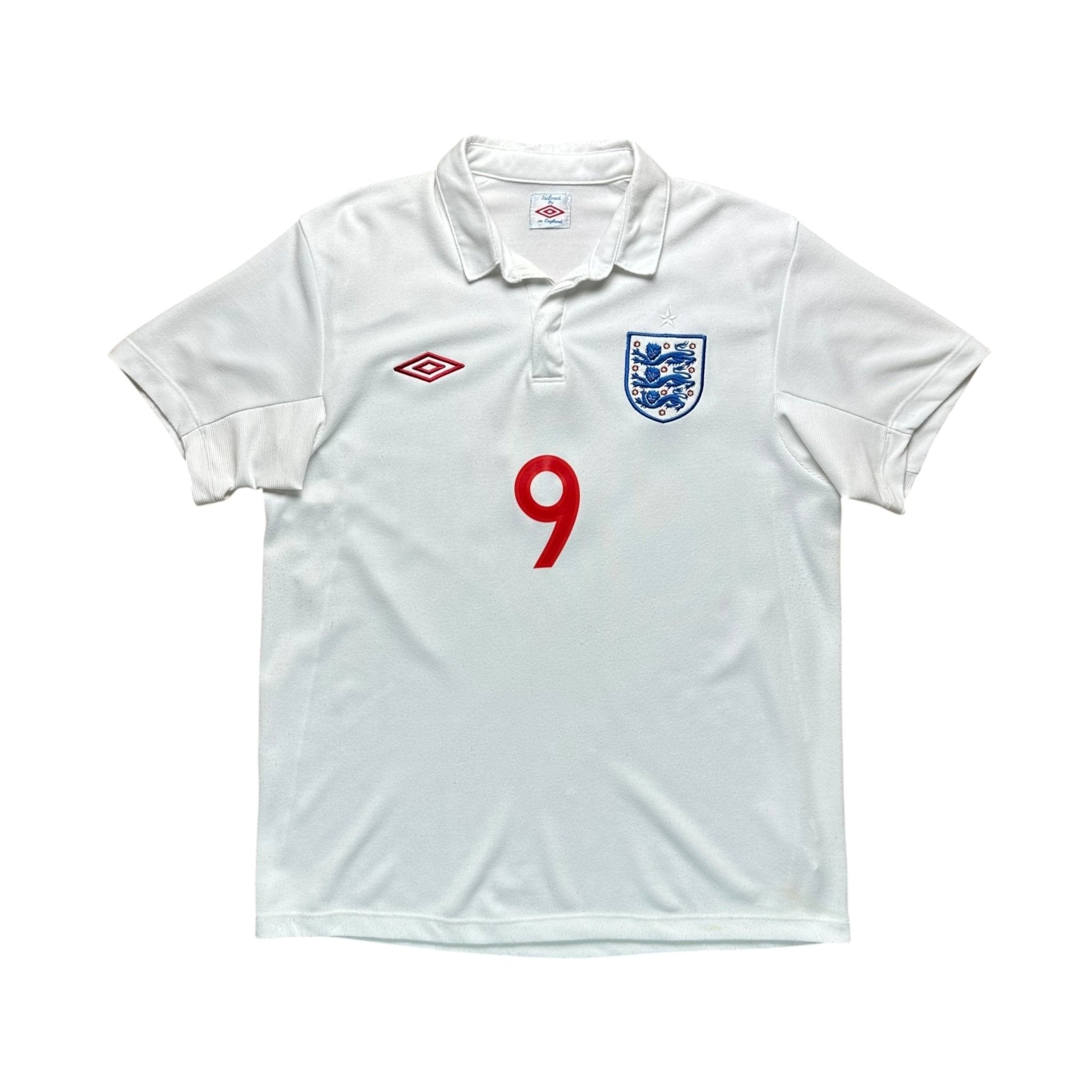 England 2010 Home Shirt (M) Rooney 9 - Kitplug