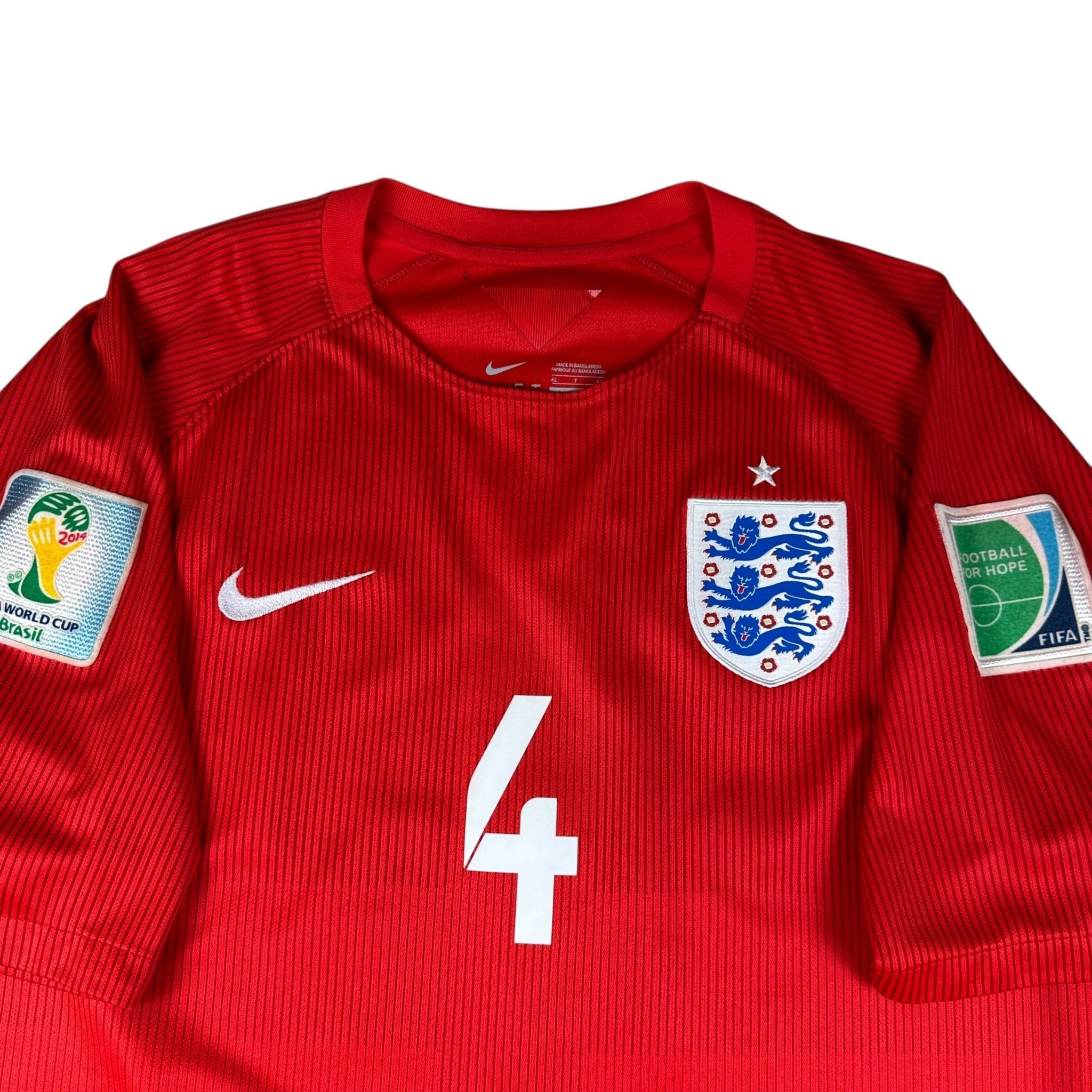 England 2014 Away Shirt (XL) Gerrard 4 - Kitplug