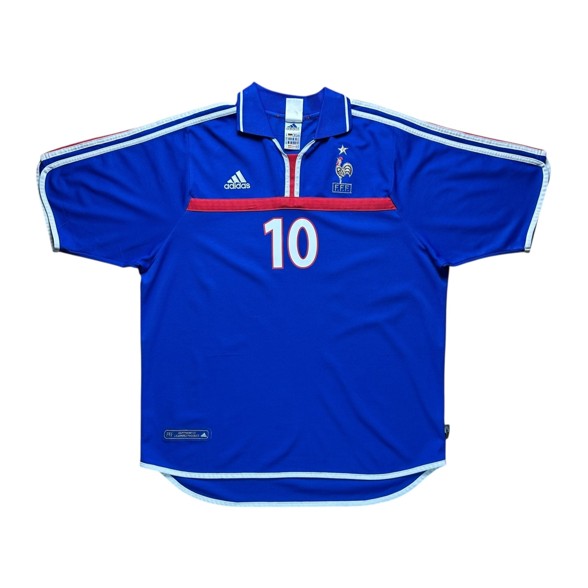 France 2000 Home Shirt (XL) Zidane 10 - Kitplug