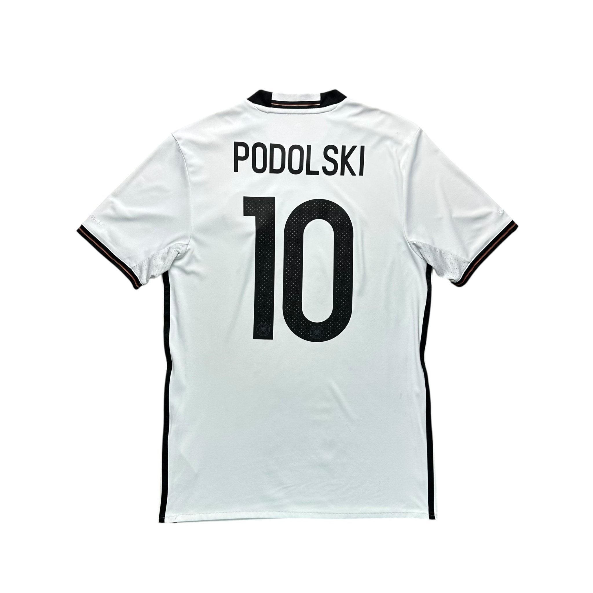 Germany 2016 Home Shirt (M) Podolski 11 - Kitplug