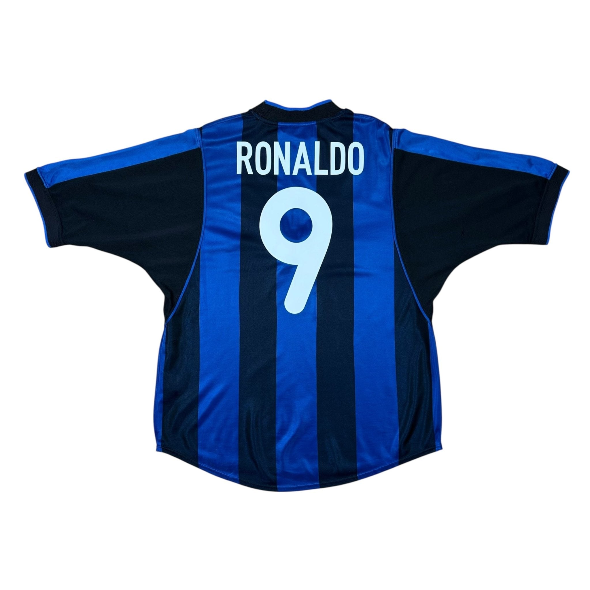 Inter Milan 2000-01 Home Shirt (M) Ronaldo 9 - Kitplug