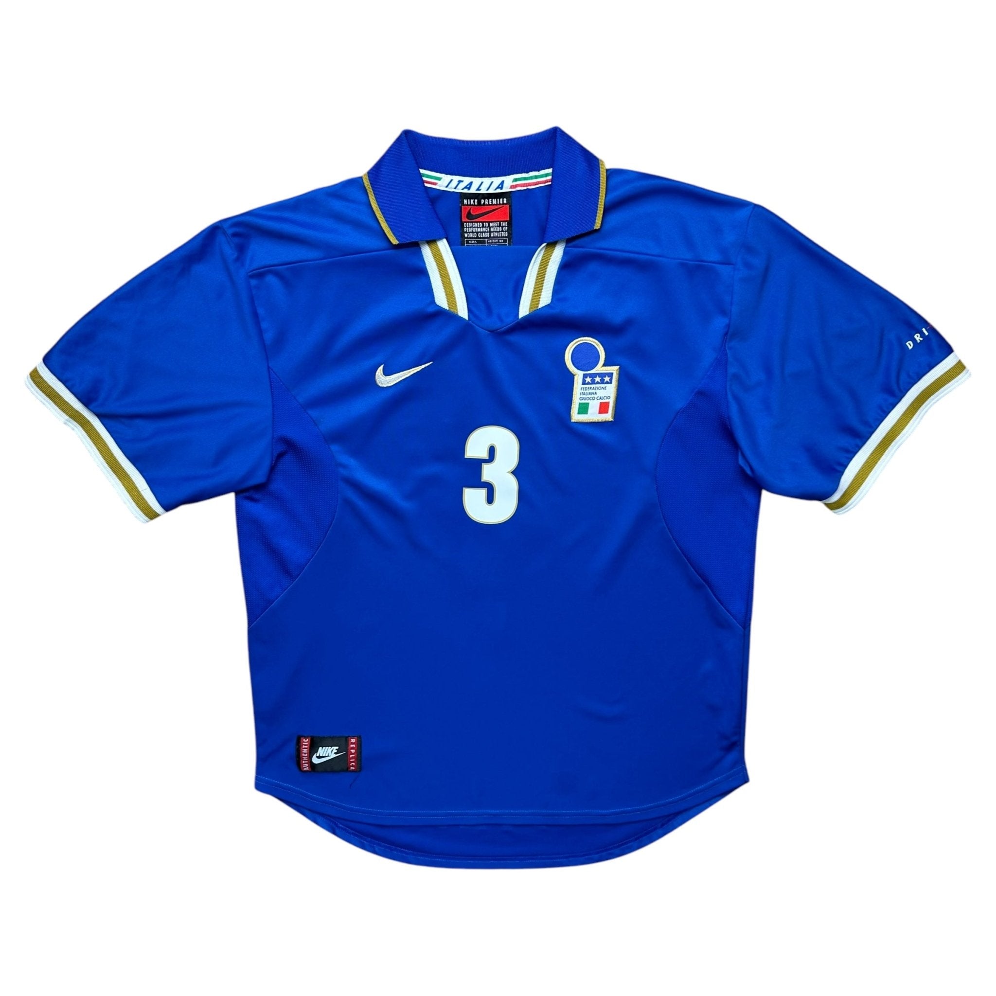 Italy 1996 Home Shirt (L) Maldini 3 - Kitplug