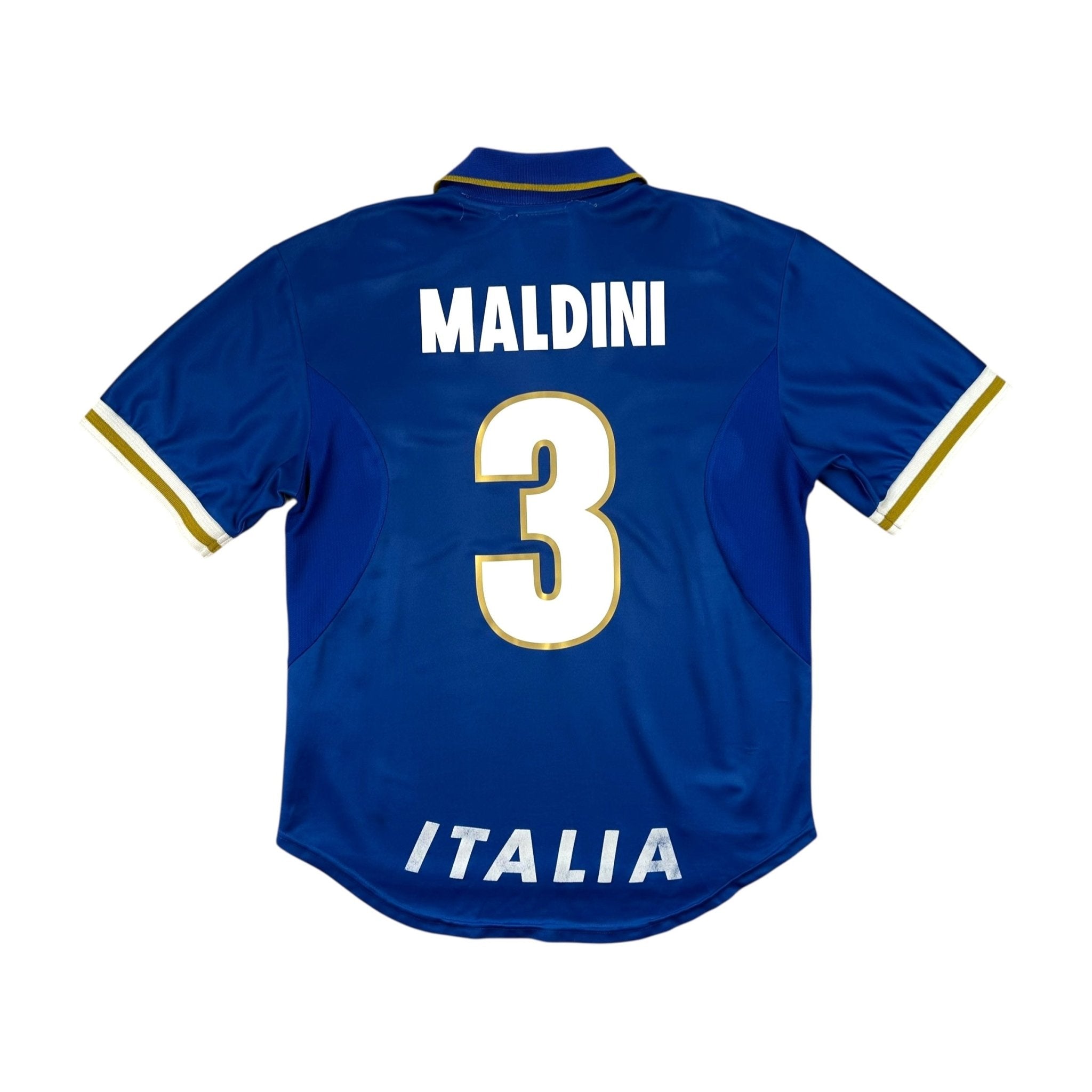 Italy 1996 Home Shirt (M) Maldini 3 - Kitplug