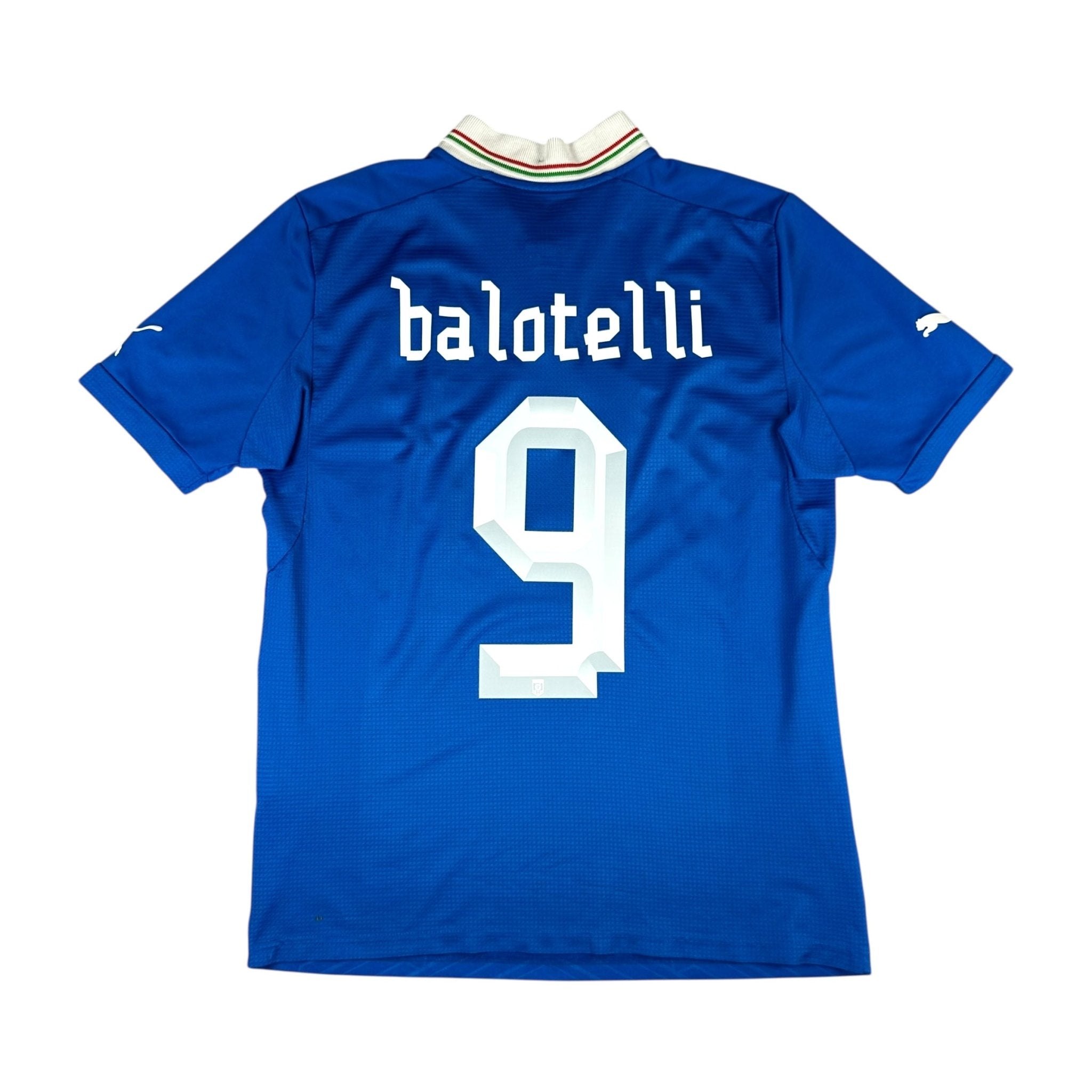 Italy 2012 Home Shirt (M) Balotelli #9 - Kitplug