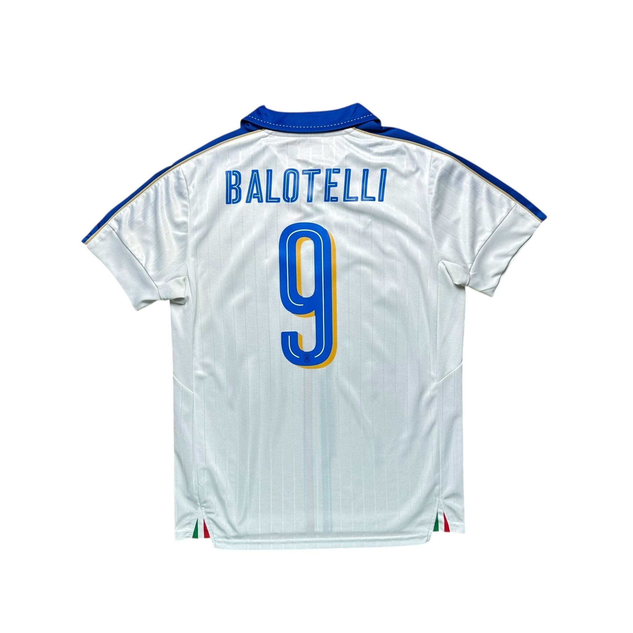 Italy 2016 Away Shirt (M) Balotelli 9 - Kitplug