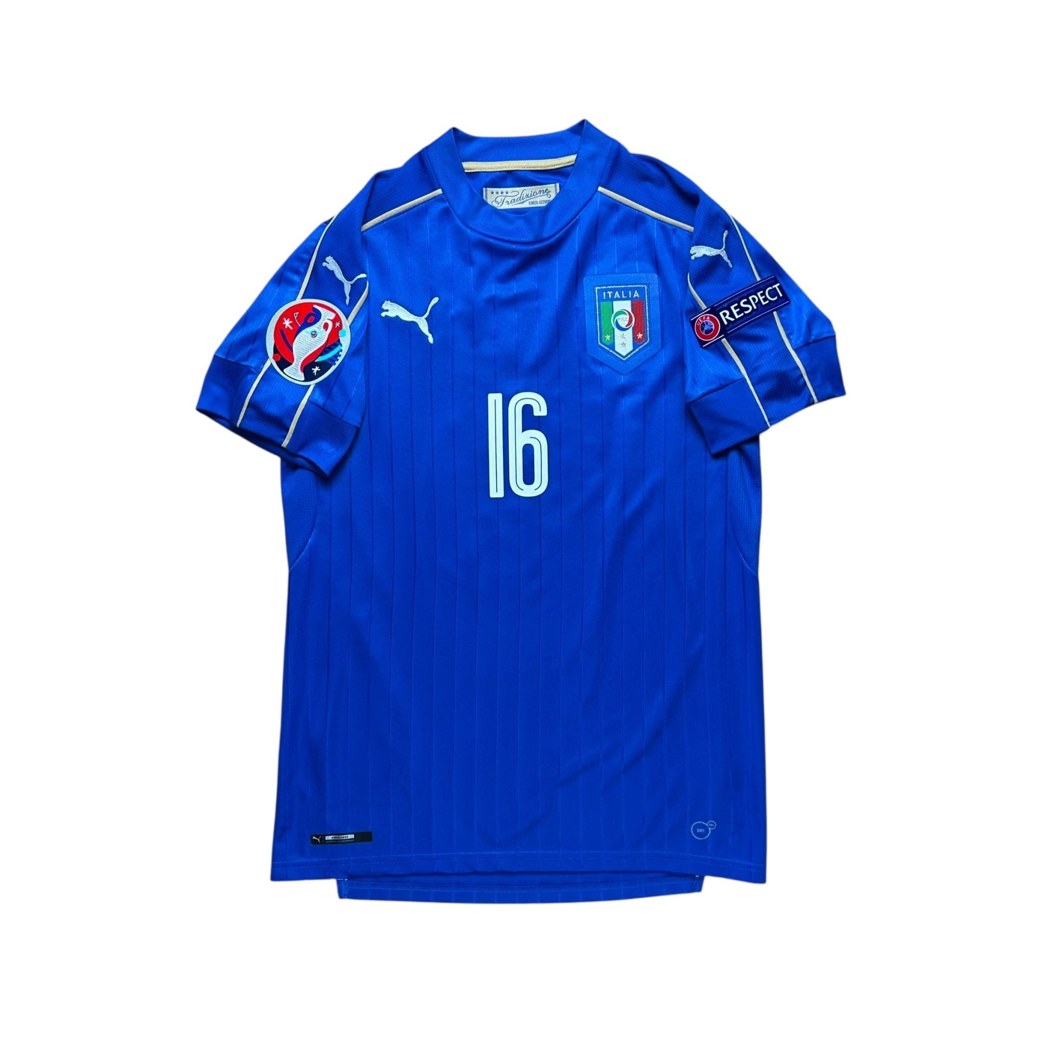 Italy 2016 Home Shirt (S) De Rossi 16 - Kitplug