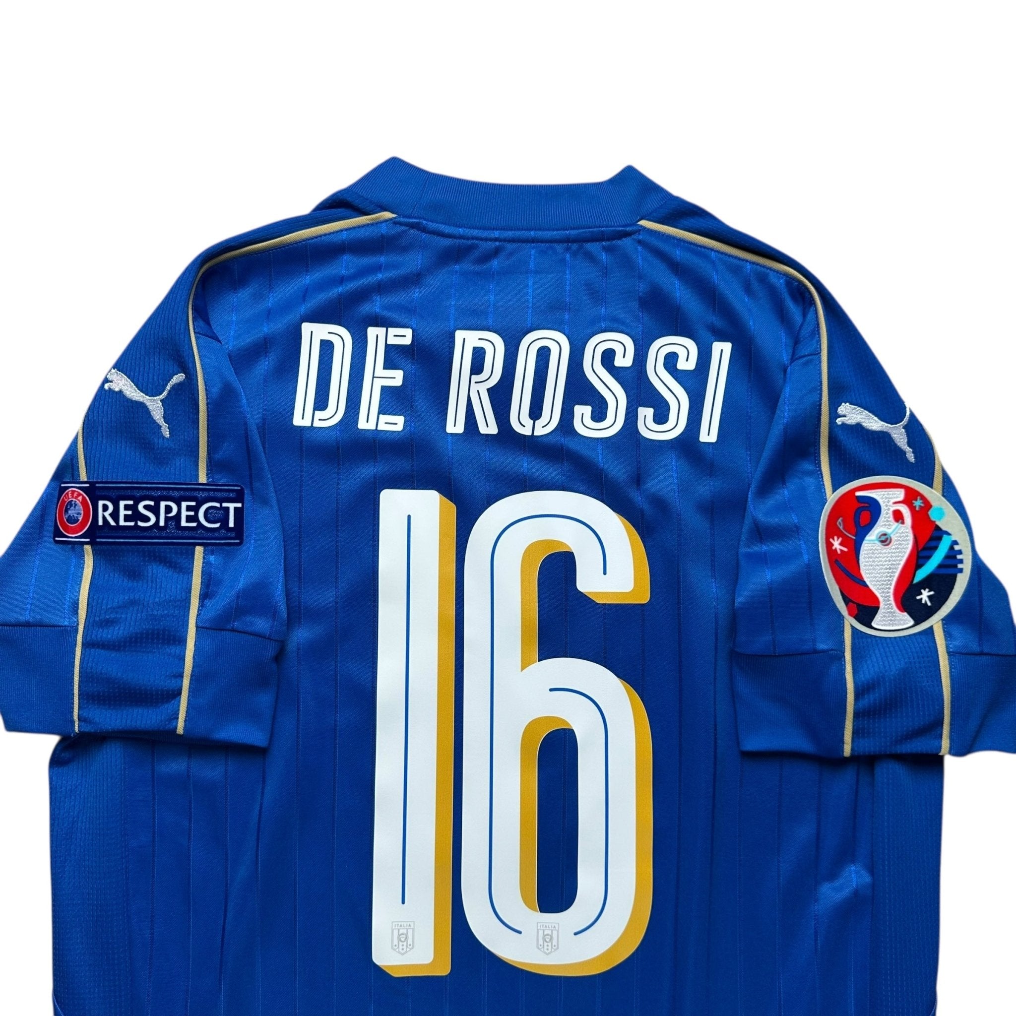 Italy 2016 Home Shirt (S) De Rossi 16 - Kitplug