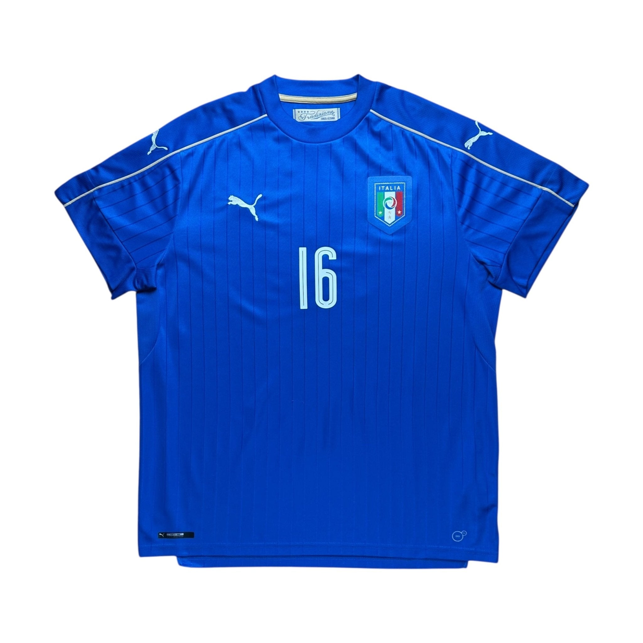 Italy 2016 Home Shirt (XL) De Rossi 16 - Kitplug