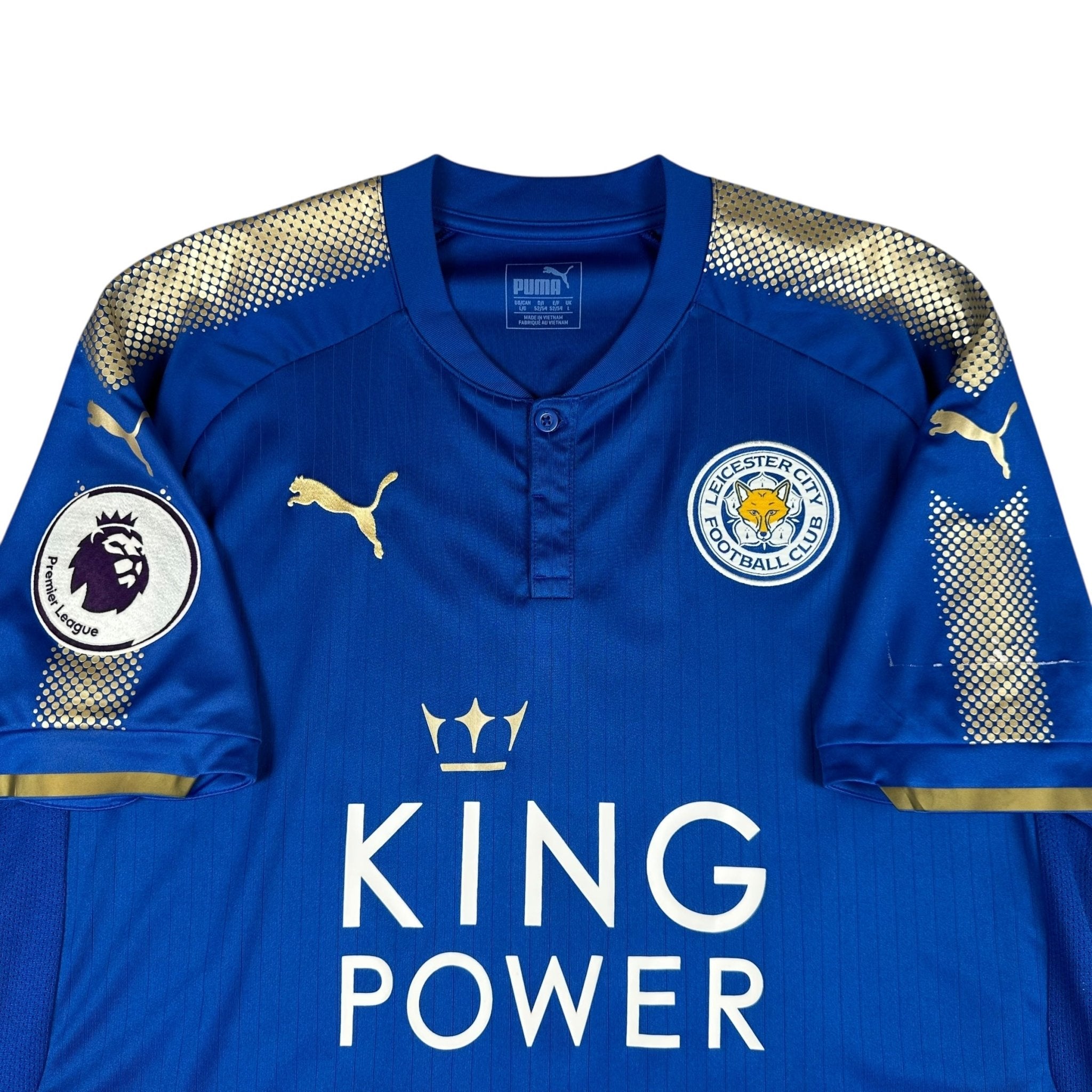Leicester City 2017-18 Home Shirt (L) Drinkwater 4 - Kitplug